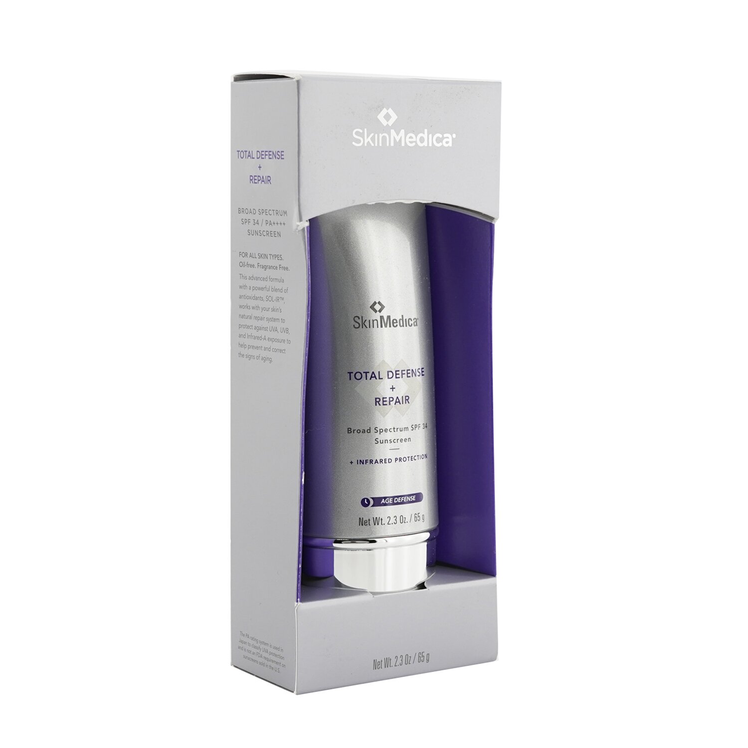 Skin Medica Total Defense + Repair SPF 34 (Exp. Date: 12/2021) 65g/2.3oz