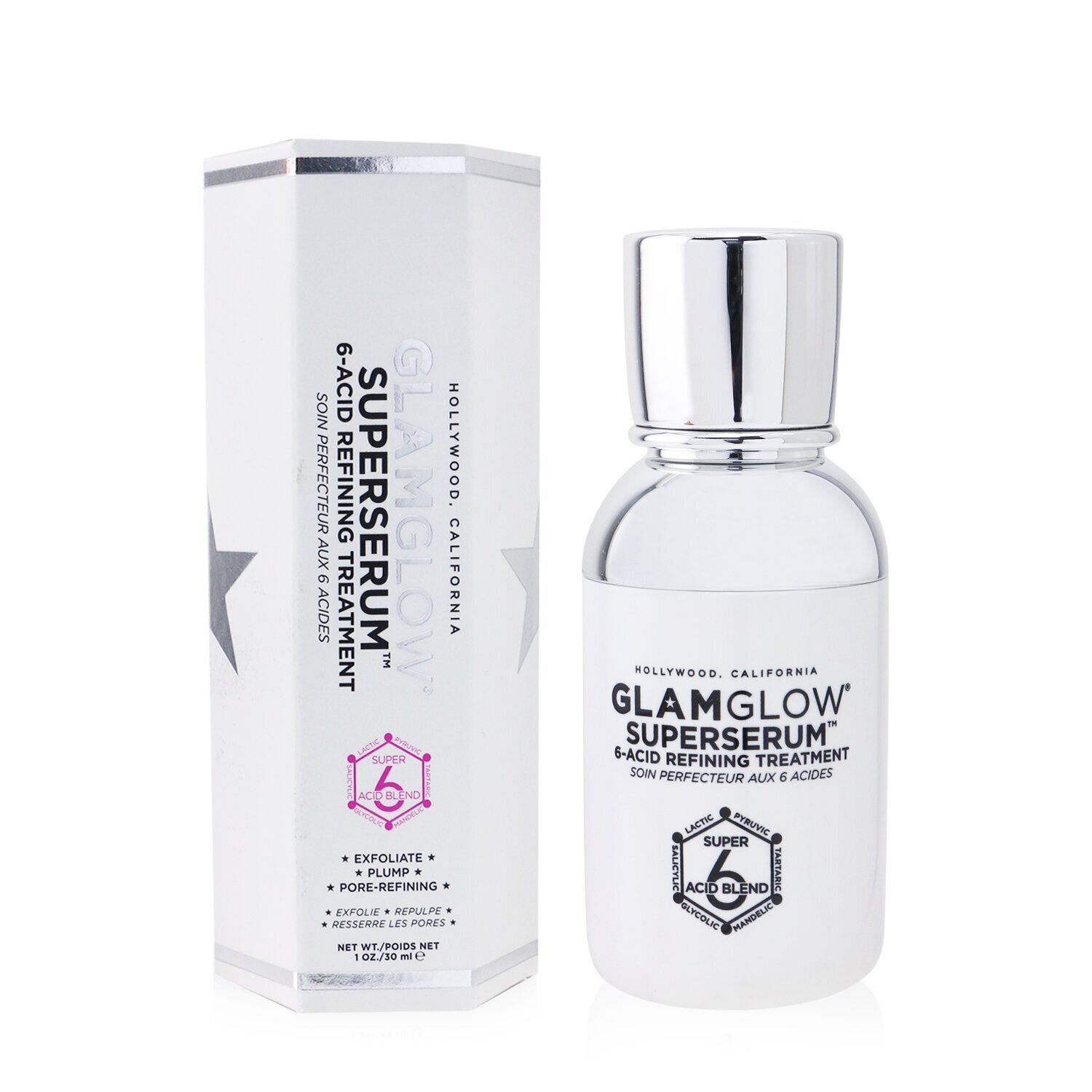 Glamglow SuperSerum Очищающая Сыворотка с 6 Кислотами 30ml/1oz