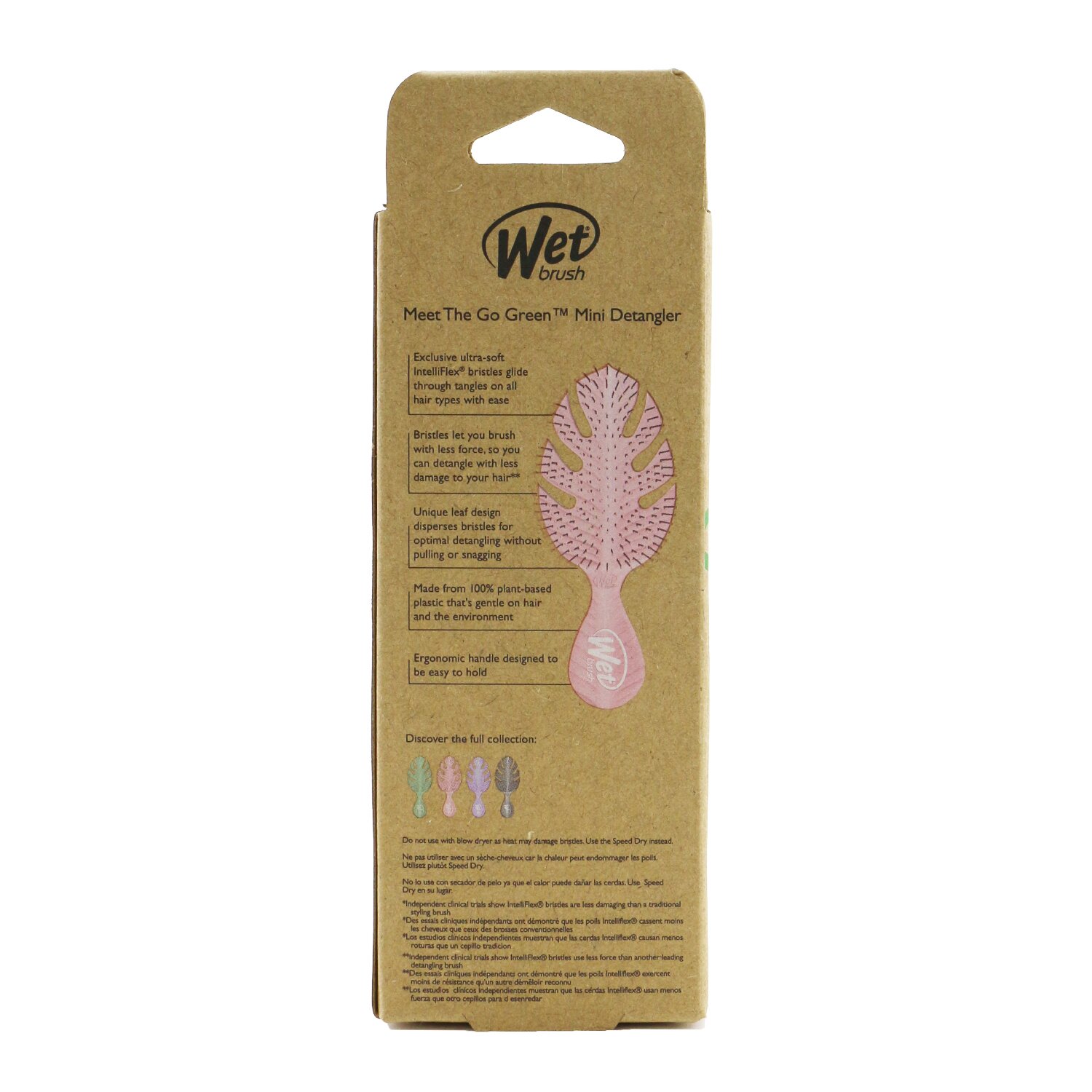 Wet Brush Go Green Mini Detangler 1pc