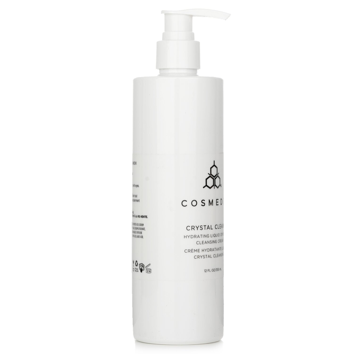 CosMedix Crystal Cleanse Hydrating Liquid Crystal Crema Limpiadora (Tamaño Salón) 355ml/12oz
