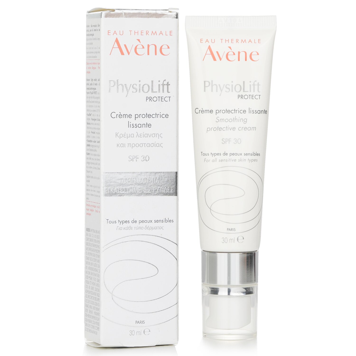Avene PhysioLift PROTECT Smoothing Protective Cream SPF 30 - For All Sensitive Skin Types 30ml/1oz