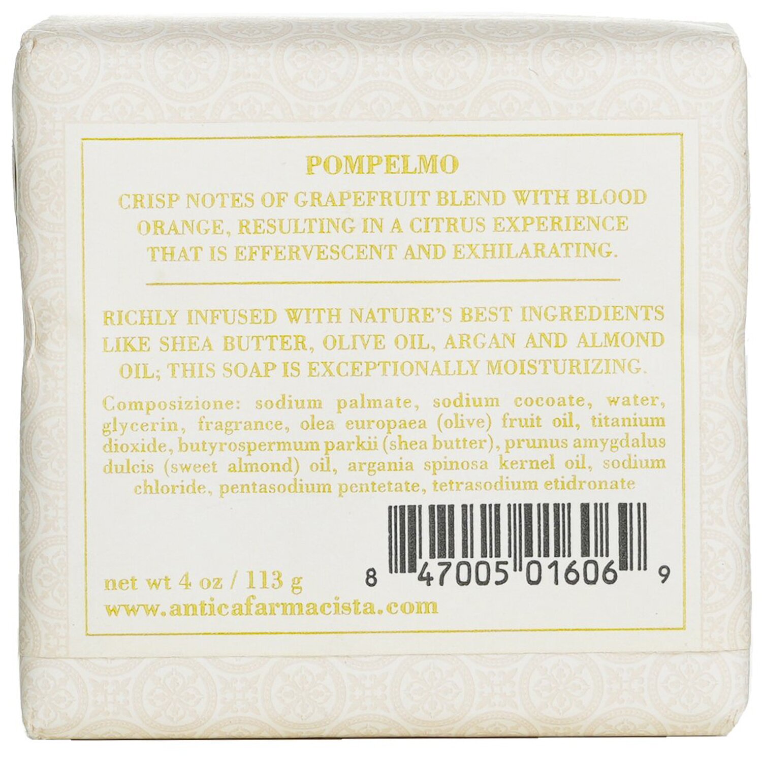 Antica Farmacista Bar Soap - Grapefruit 113g/4oz