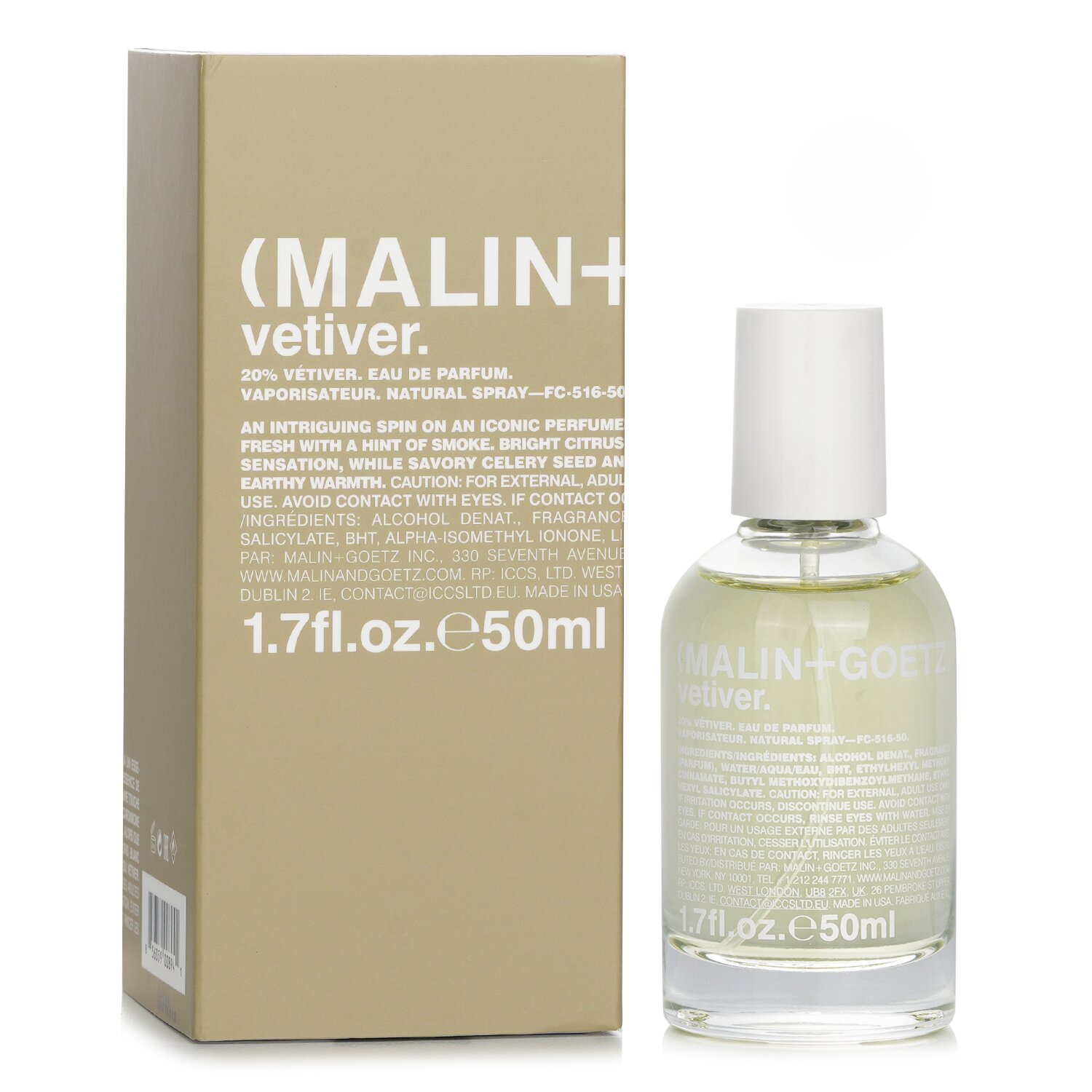 MALIN+GOETZ Vetiver Eau De Parfum Spray 50ml/1.7oz