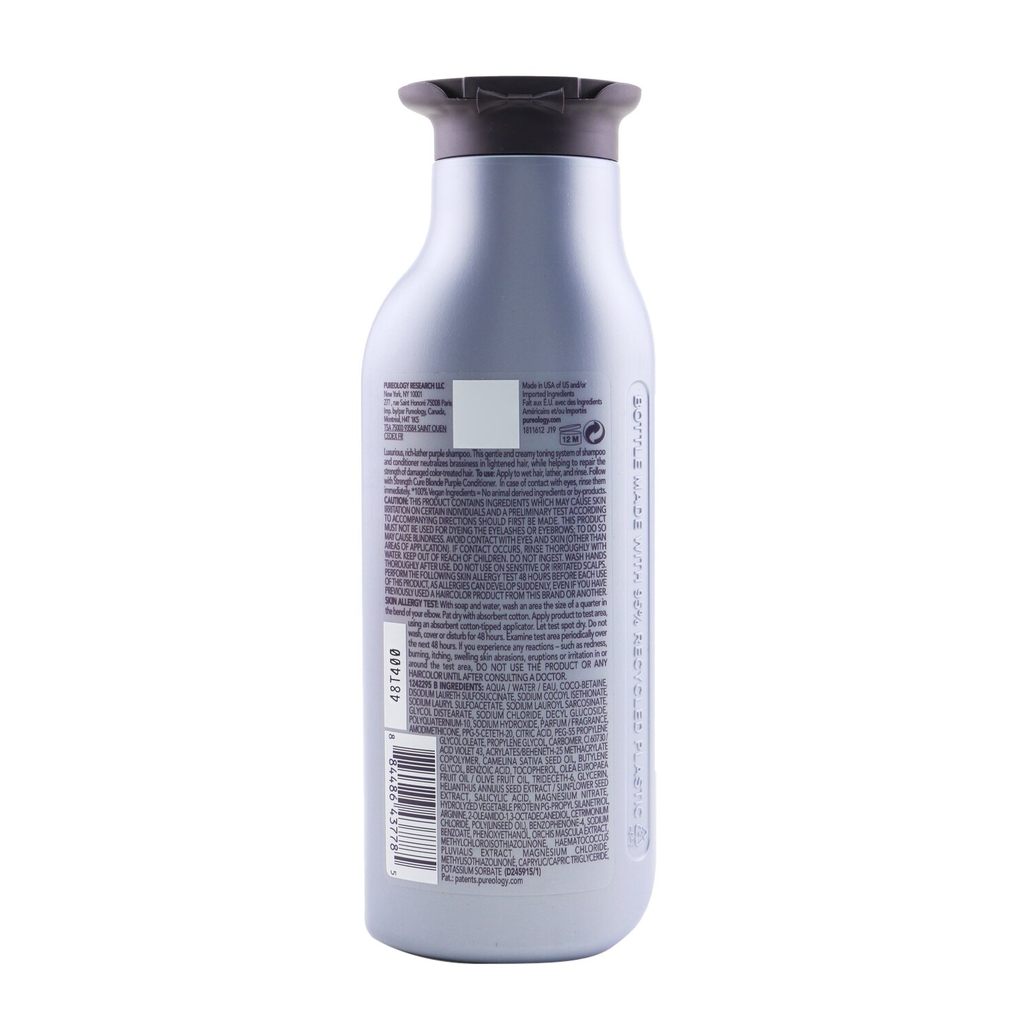 Pureology Strength Cure Blonde Purple Shampoo (Toning For Brassy, Colour-Treated Hair) 266ml/9oz