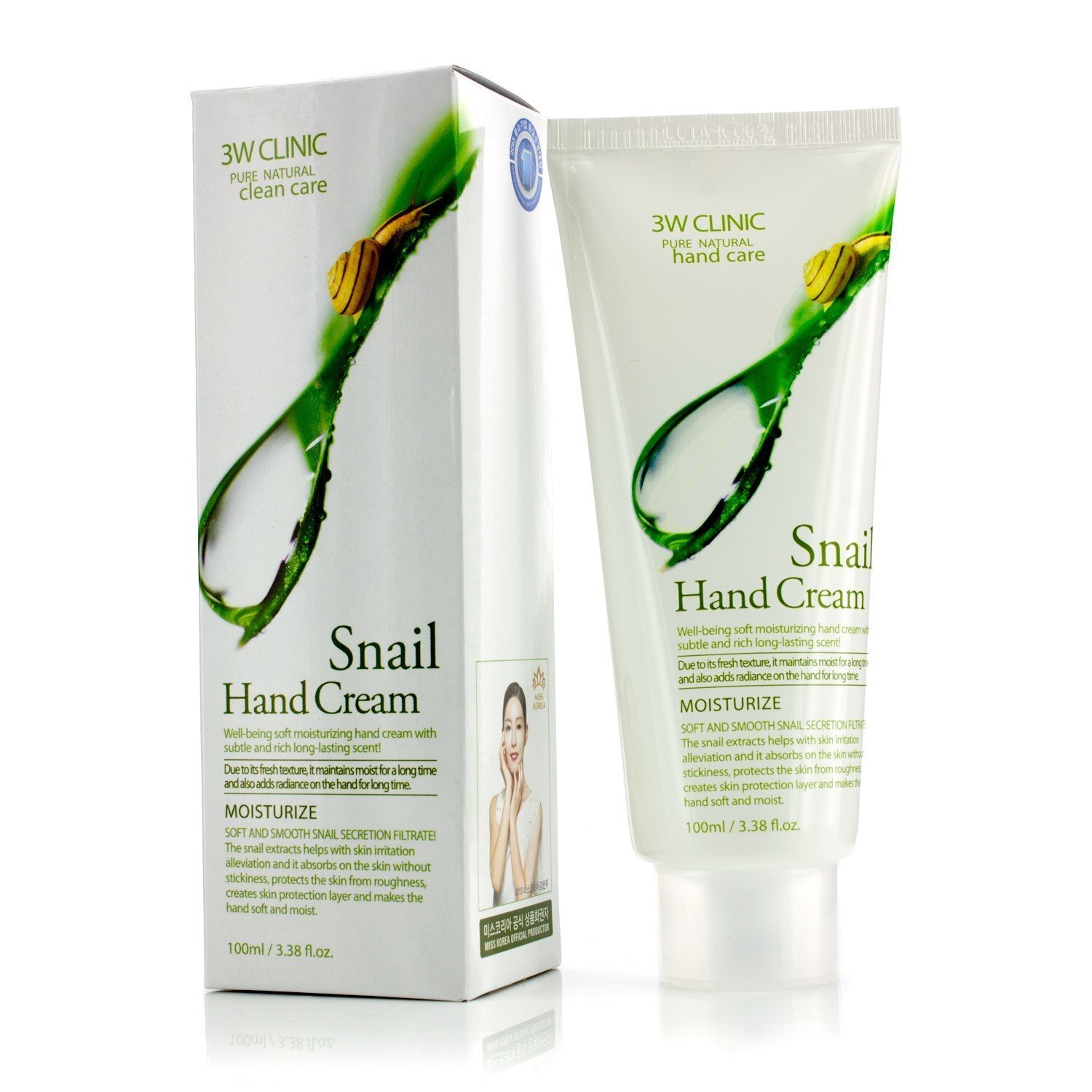  3W Clinic Hand Cream - Snail 100ml/3.38oz