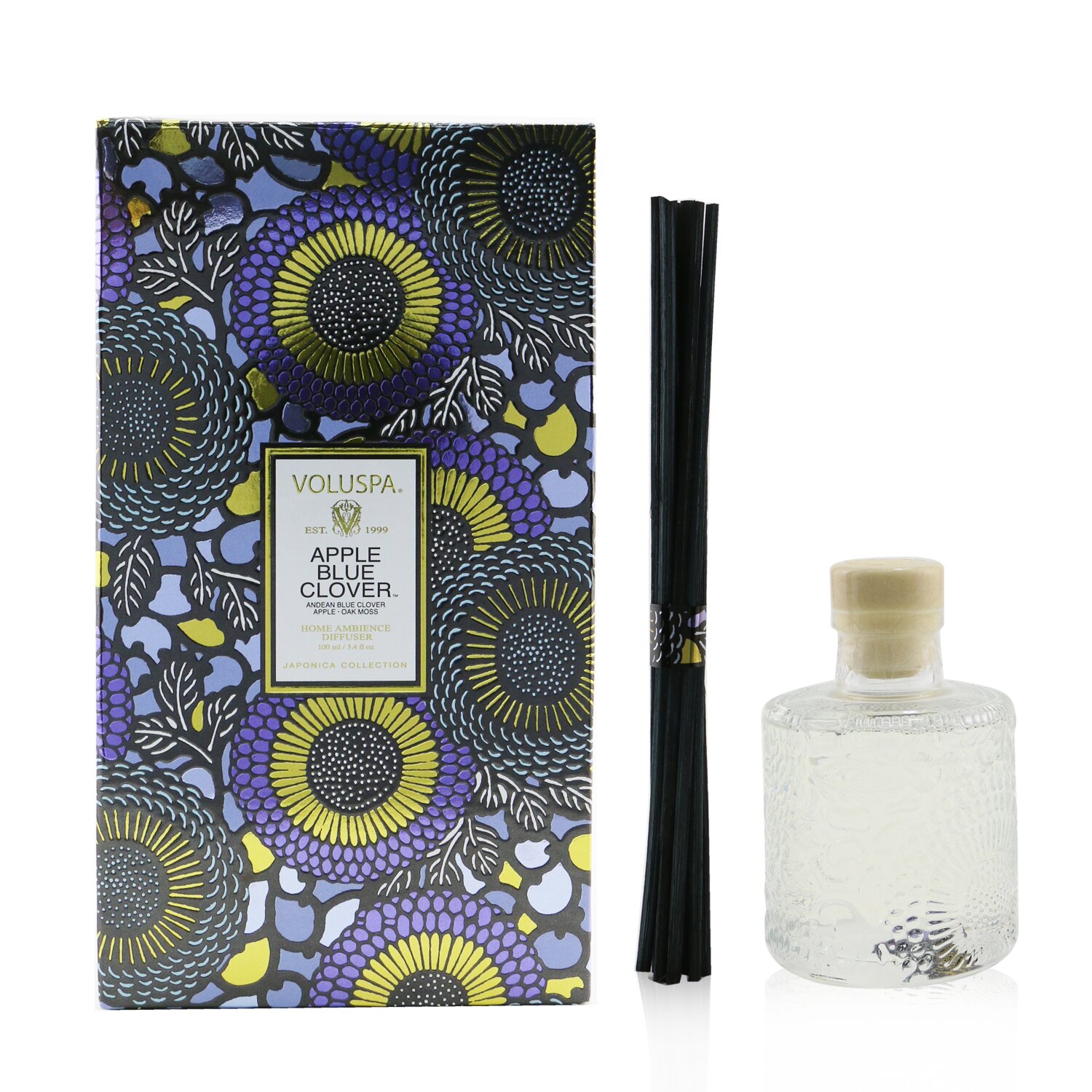 Voluspa Difusor de Caña - Apple Blue Clover 100ml/3.4oz