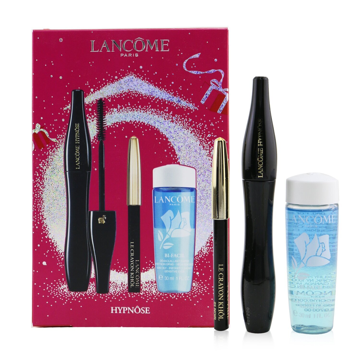 Lancome Hypnose Mascara Set (1x Hypnose Mascara, 1x Mini Le Crayon Khol, 1x Bi Facil ) 3pcs