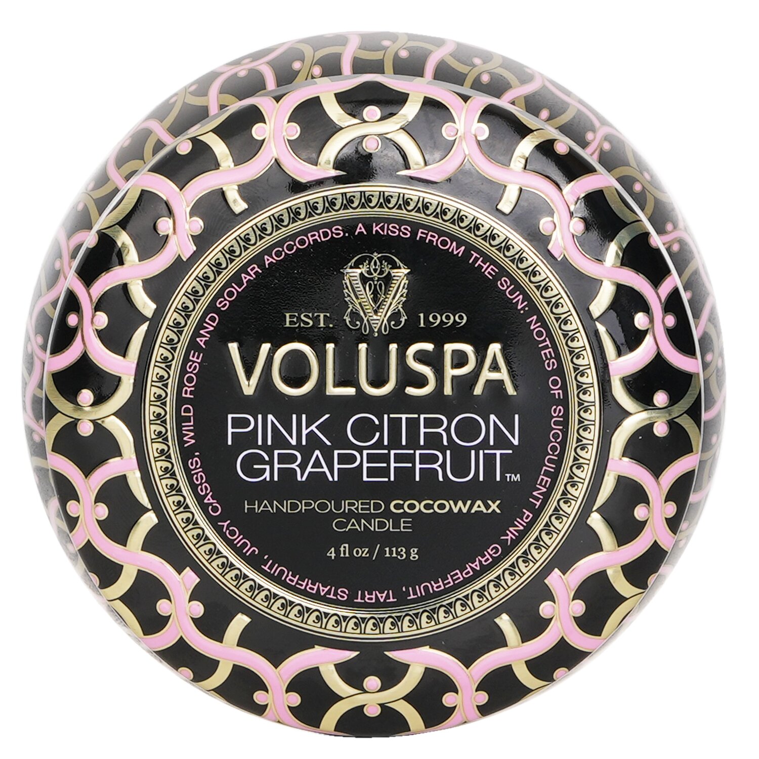 Voluspa Mini Tin Candle - Pink Citron Grapefruit 113g/4oz