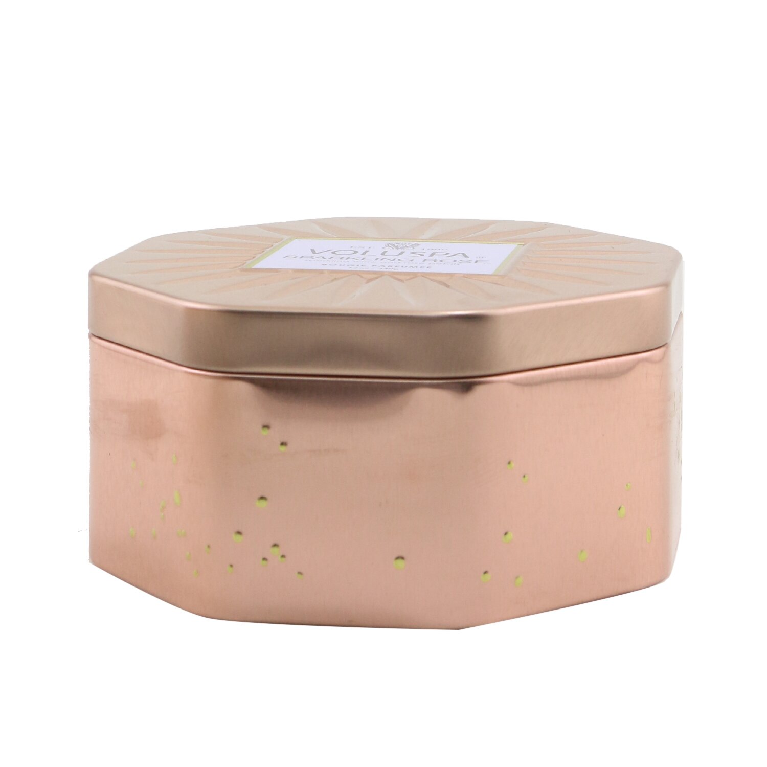 Voluspa 3 Wick Octagon Tin Candle - Sparkling Rose 340g/12oz