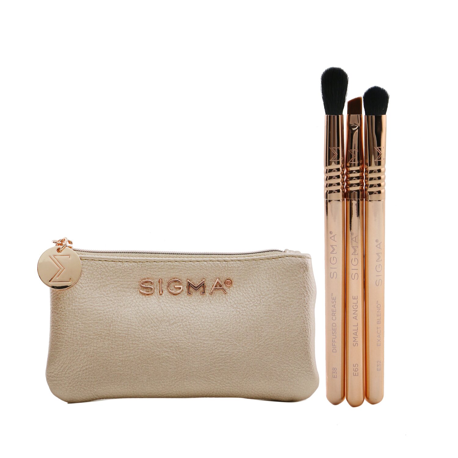 Sigma Beauty Petite Perfection Brush Set (3x Mini Brushes, 1x Bag) 3pcs+1bag
