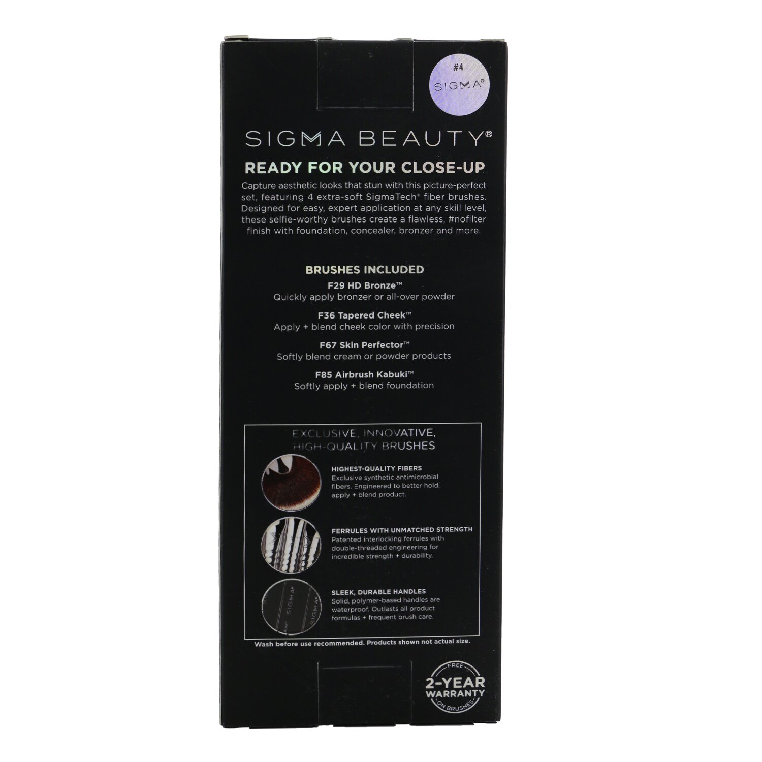 Sigma Beauty Studio Brush Set (4x Brush) 4pcs
