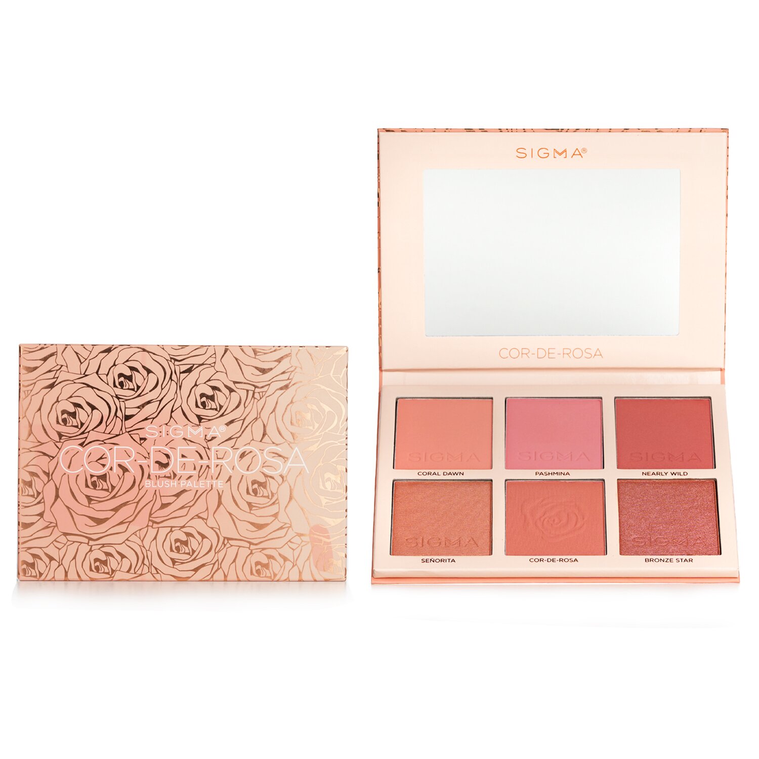 Sigma Beauty Cor De Rosa Blush Palette (6x Blush) פלטת סמקים 25.05g/0.88oz