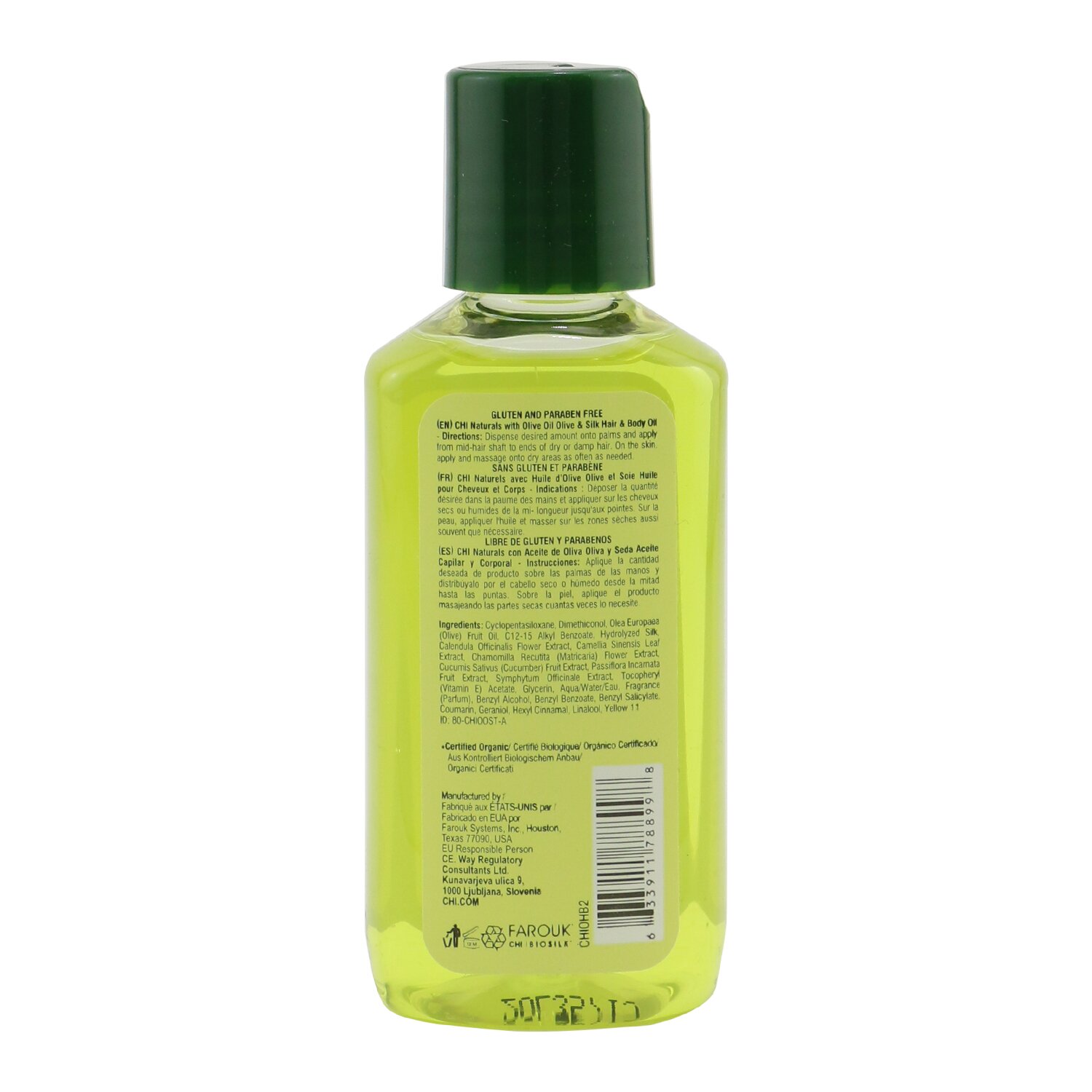 CHI Olive Organics Olive & Silk Масло для Волос и Тела (для Кожи и Волос) 59ml/2oz