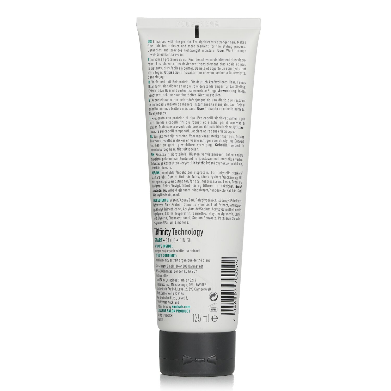 KMS California Add Power Strengthening Fluid (Protein, Strength and Thickening) 125ml/4.2oz