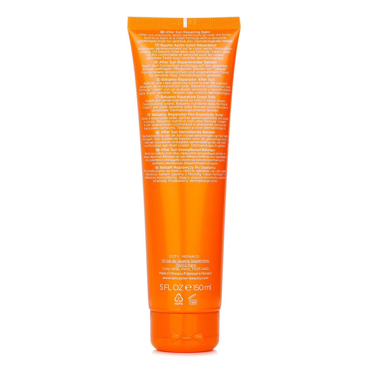 Lancaster Sun Sensitive Luminous Tan - After Sun Repairing Balm SPF50 150ml/5oz