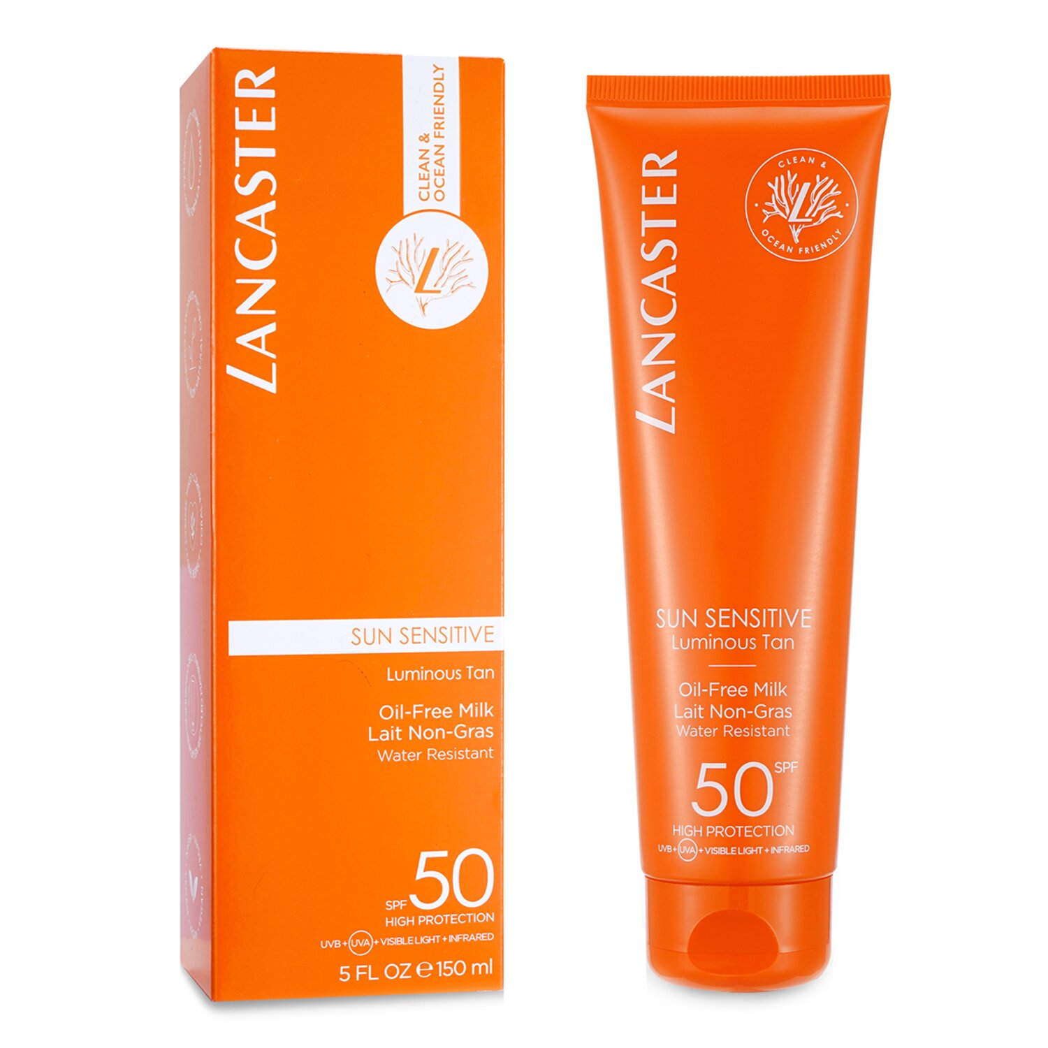 Lancaster Sun Sensitive Luminous Tan - Oil-Free Milk SPF50 150ml/5oz