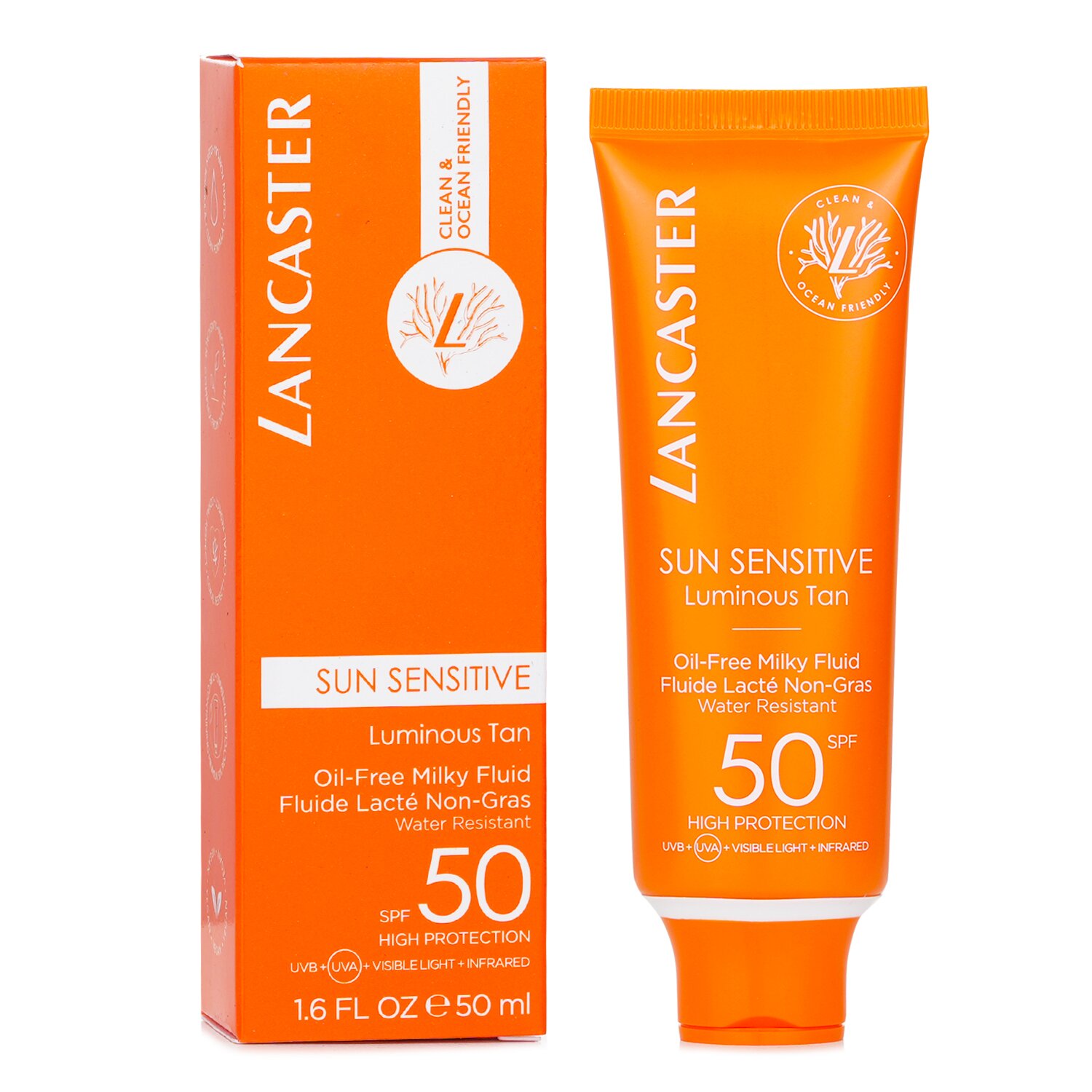 Lancaster Sun Sensitive Bronceado Luminoso - Fluido Lechoso Libre de Aceite SPF50 50ml/1.6oz