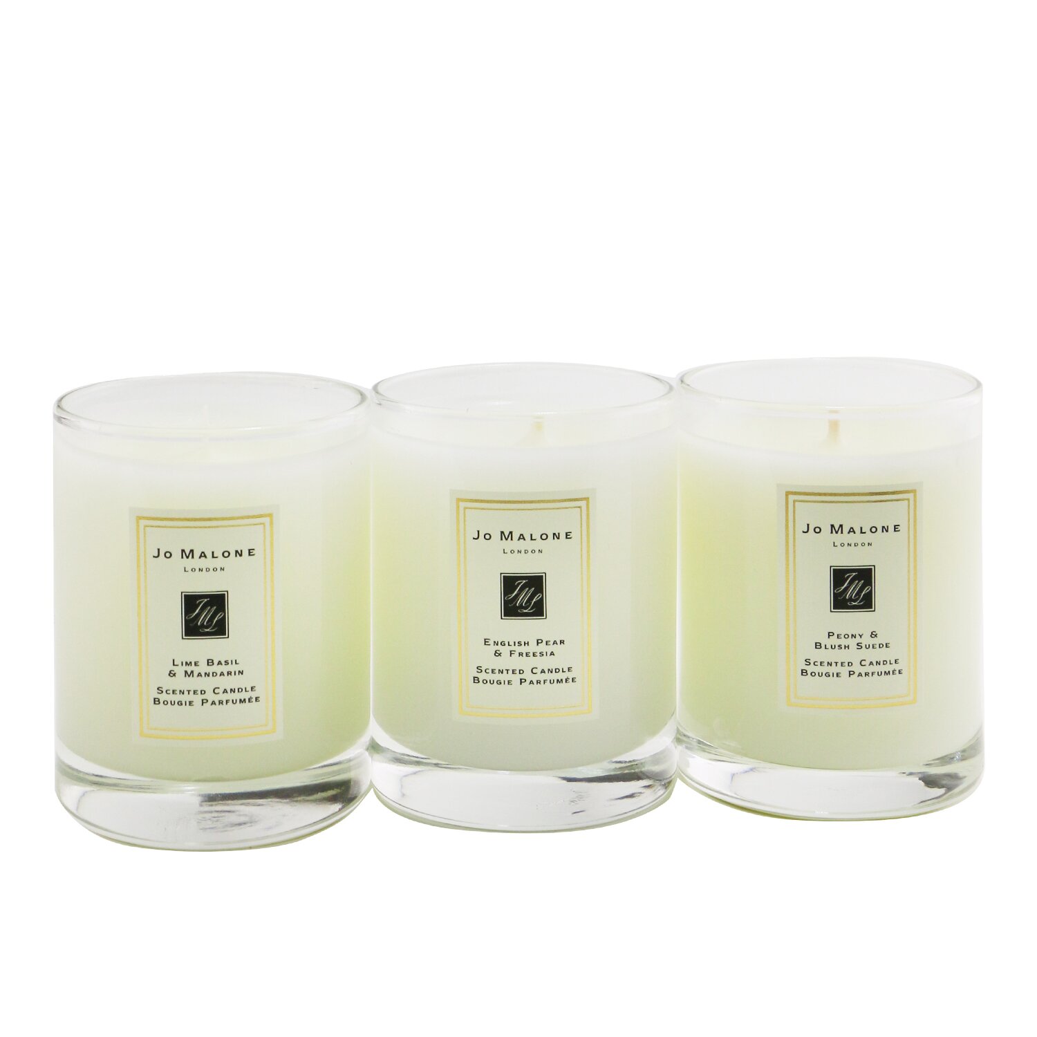 Jo Malone Набор Свечей: English Pear & Freesia, Lime Basil & Mandarin, Peony & Blush Suede 3x60g/2.1oz