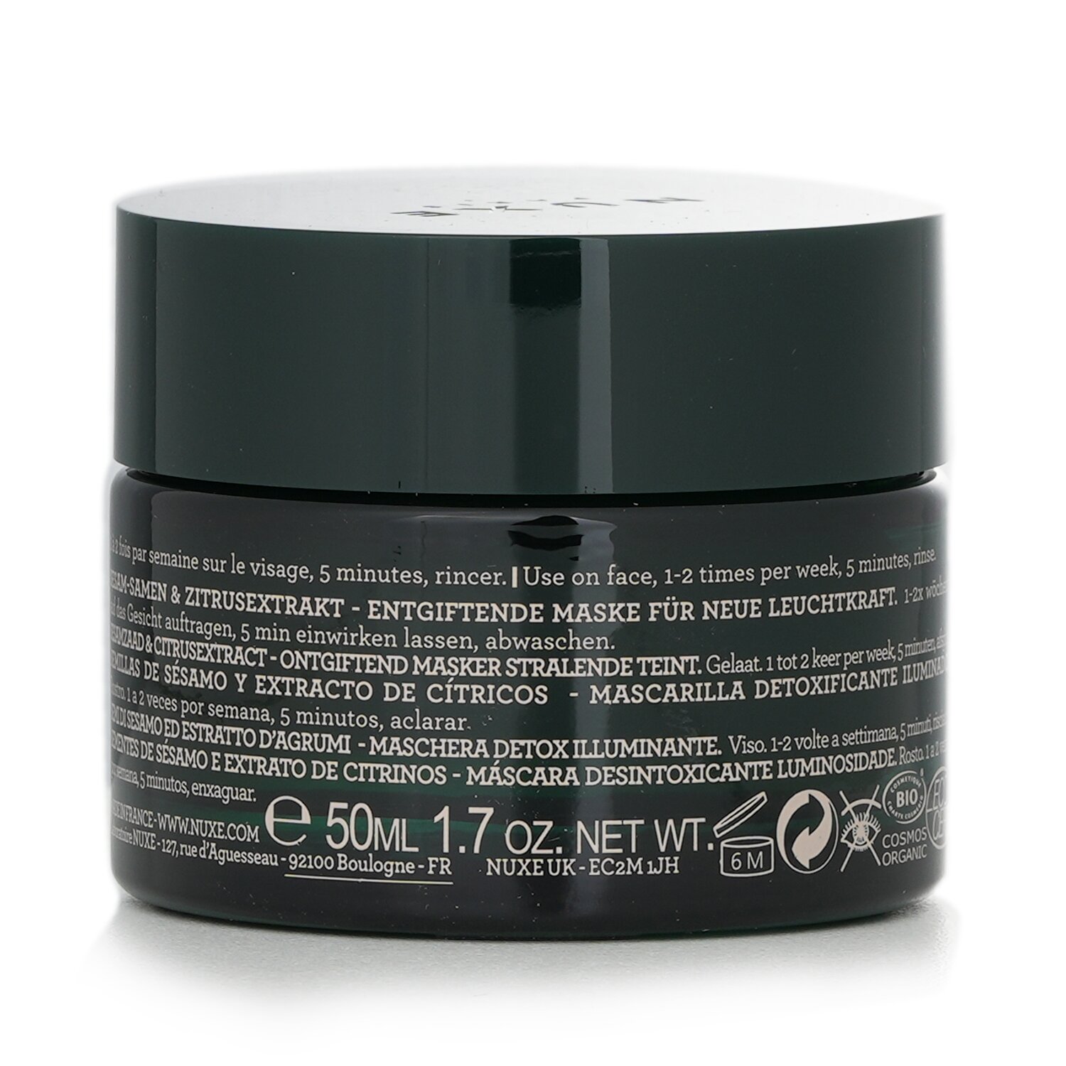 Nuxe Bio Organic Sesame Seeds & Citrus Extract Mascarilla Desintoxicación Radiante 50ml/1.7oz