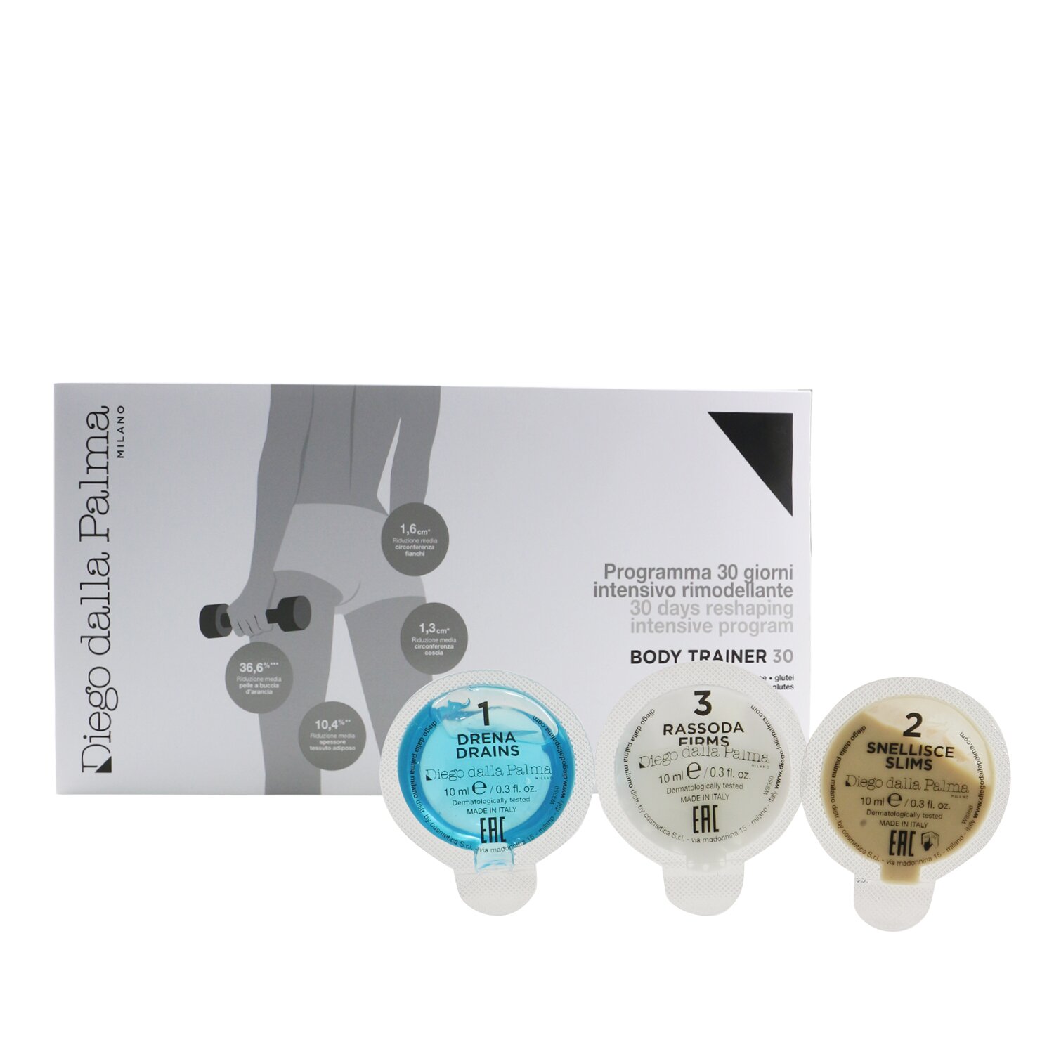 Diego Dalla Palma Milano Body Trainer 30 - 30 Days Reshaping Intensive Program 30x10ml/0.3oz