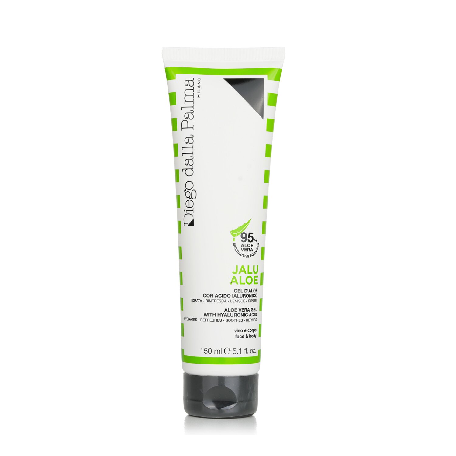 Diego Dalla Palma Milano Jalu Aloe - Aloe Vera Gel with Hyaluronic Acid - Face & Body 150ml/5.1oz