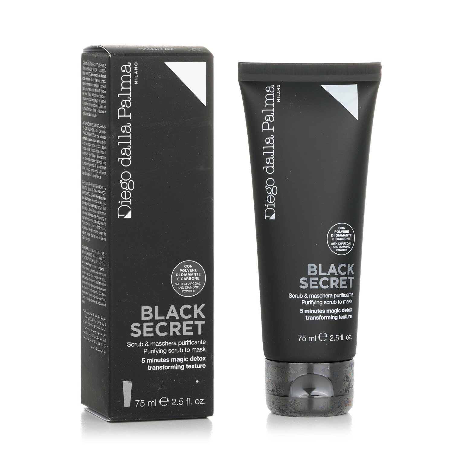 Diego Dalla Palma Milano Black Secret čistící peeling na masku 75ml/2.5oz