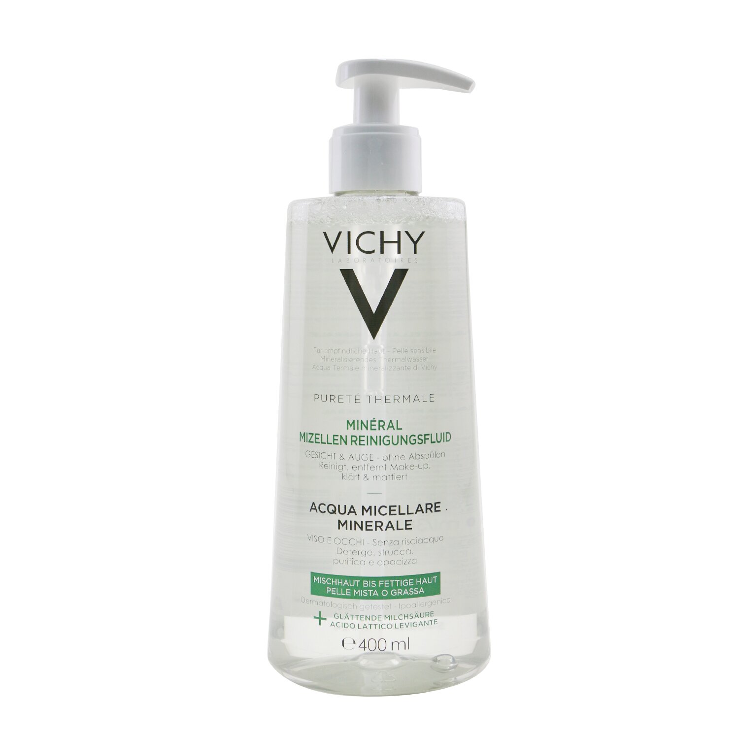Vichy Purete Thermale mineraalne mitsellaarvesi – kombineeritud rasusele nahale 400ml/13.5oz