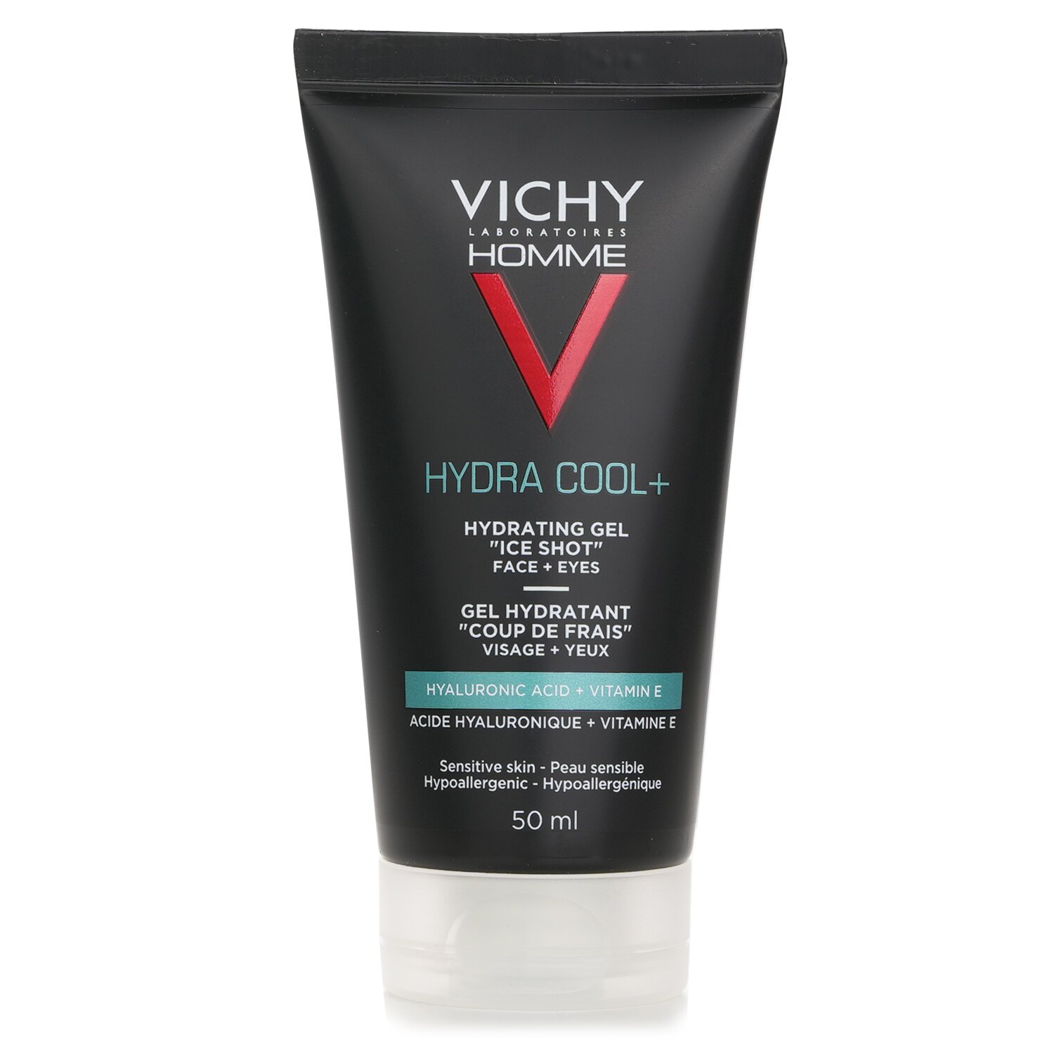 Vichy Homme Hydra Cool+ - Hydrating Gel &quot;Ice Shot&quot; With Hyaluronic Acid (For Face & Eyes) 50ml/1.69oz