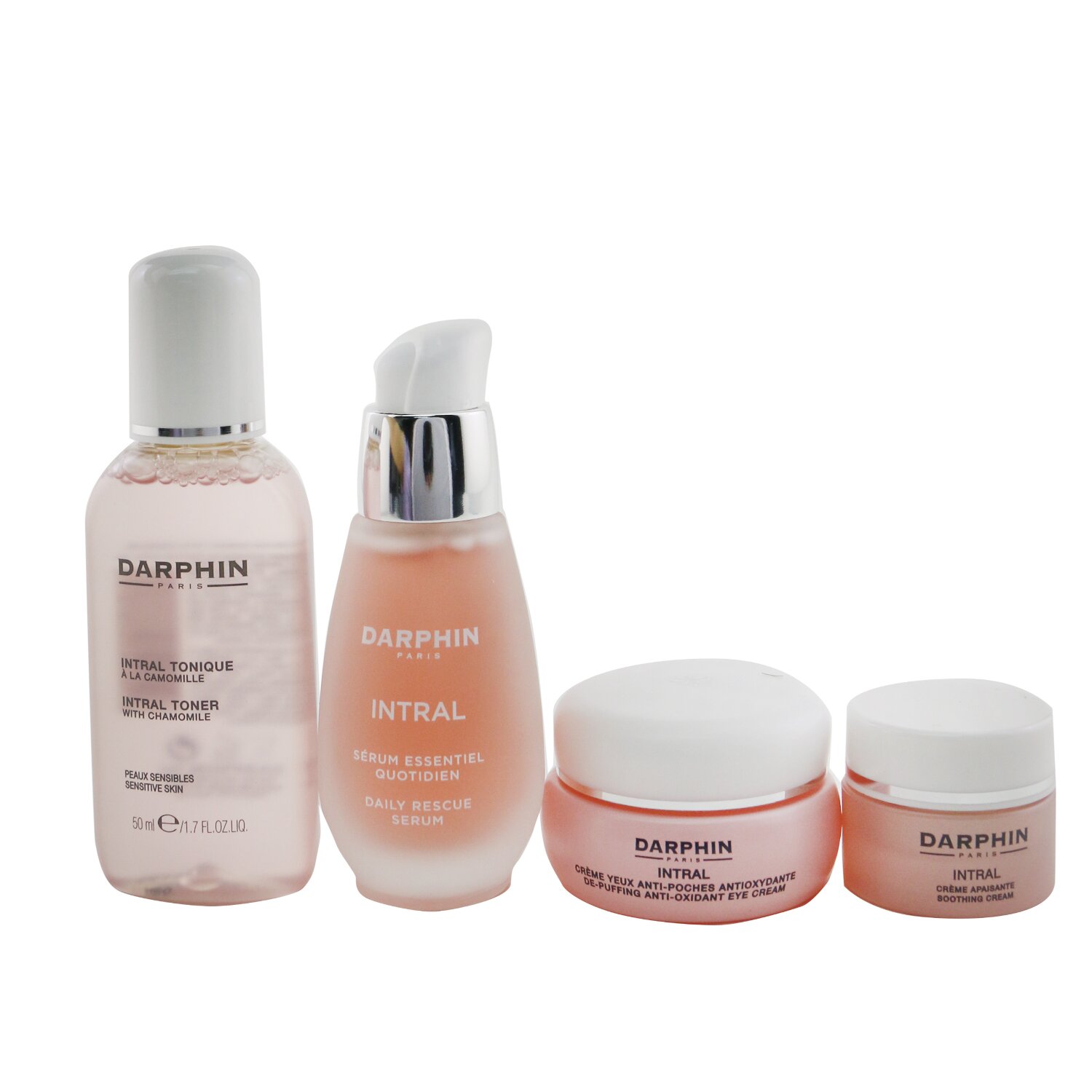 Darphin Set Intral Botanical Soothing Secrets: Suero 30ml + Crema de Ojos 15ml + Crema 5ml+ Tónico 50ml 4pcs