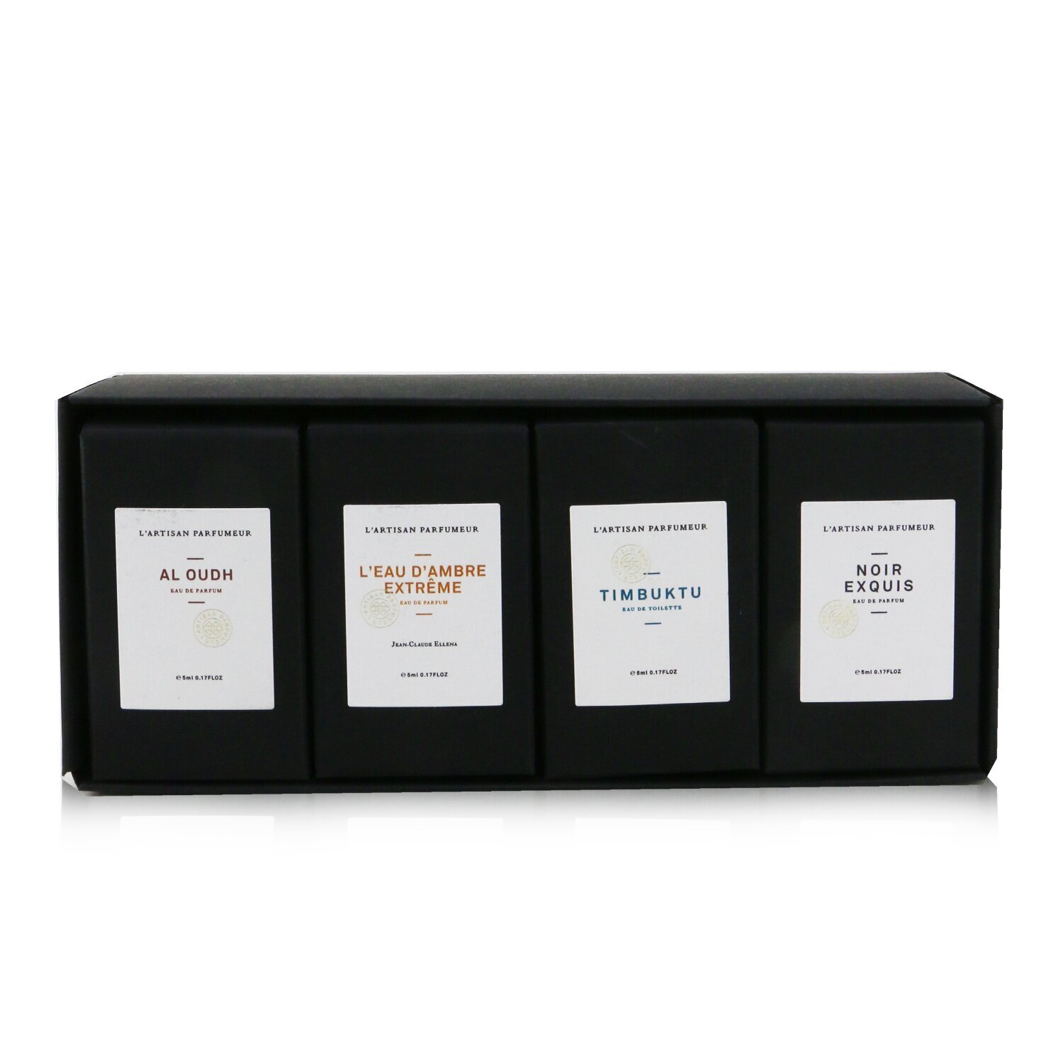 L'Artisan Parfumeur Collection D'Orient: Al Oudh EDP + L’Eau D’Ambre Extreme EDP + Timbuktu EDT + Noir Exquis EDP 4x5ml/0.17oz