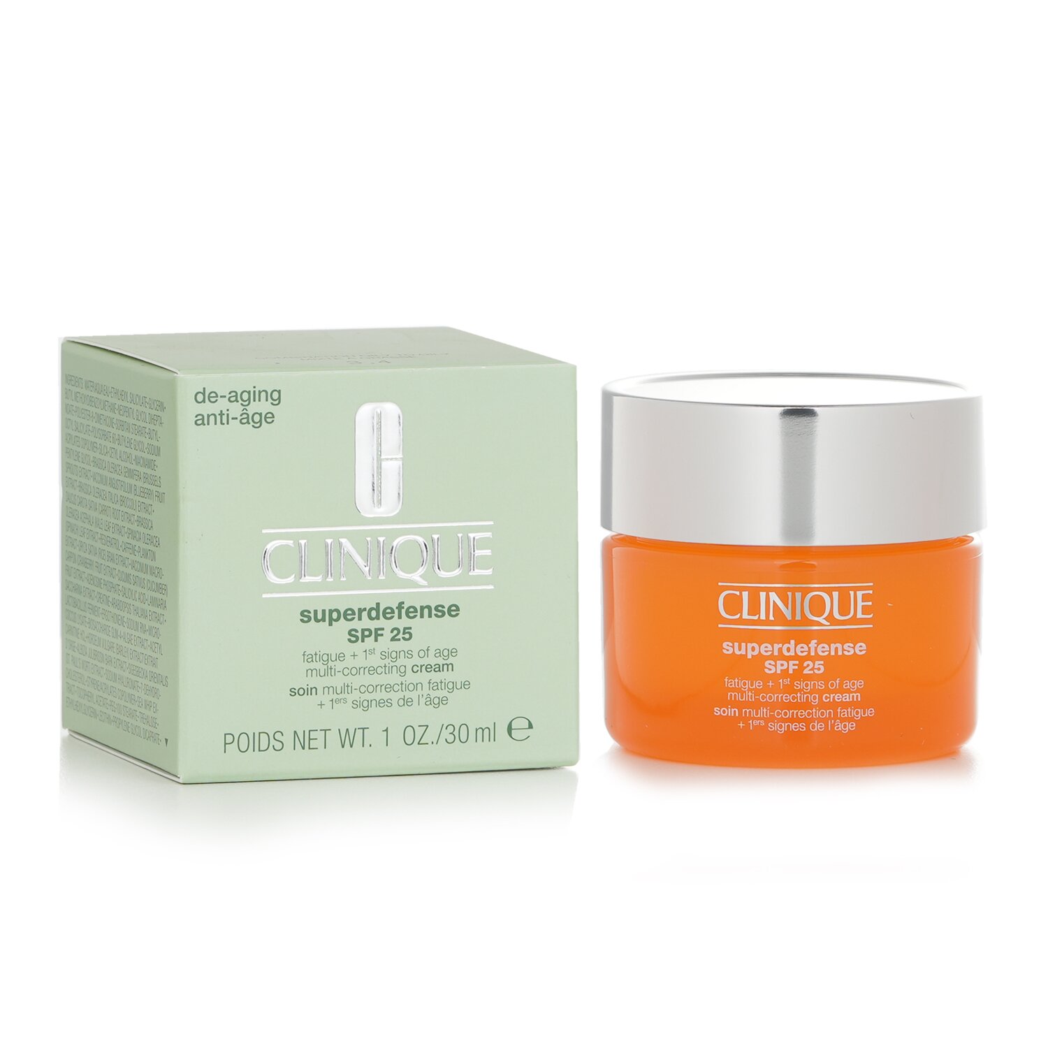 Clinique Superdefense SPF 25 Crema Multi Correctora 1ros Signos de Envejecimiento + Fatiga - Piel Mixta Grasa a Grasa 30ml/1oz