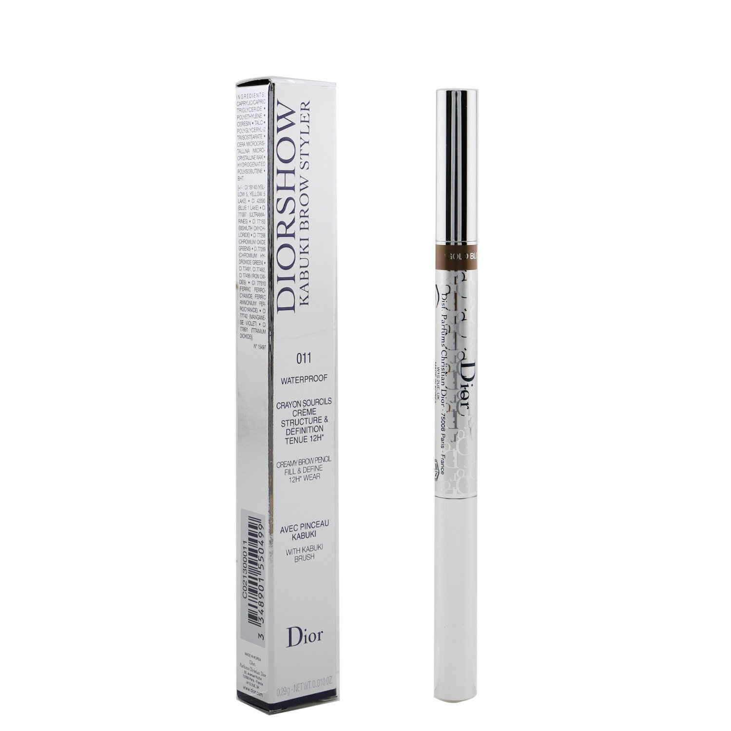 Christian Dior Diorshow Kabuki Brow Styler Creamy Brow Pencil Waterproof 0.29g/0.01oz
