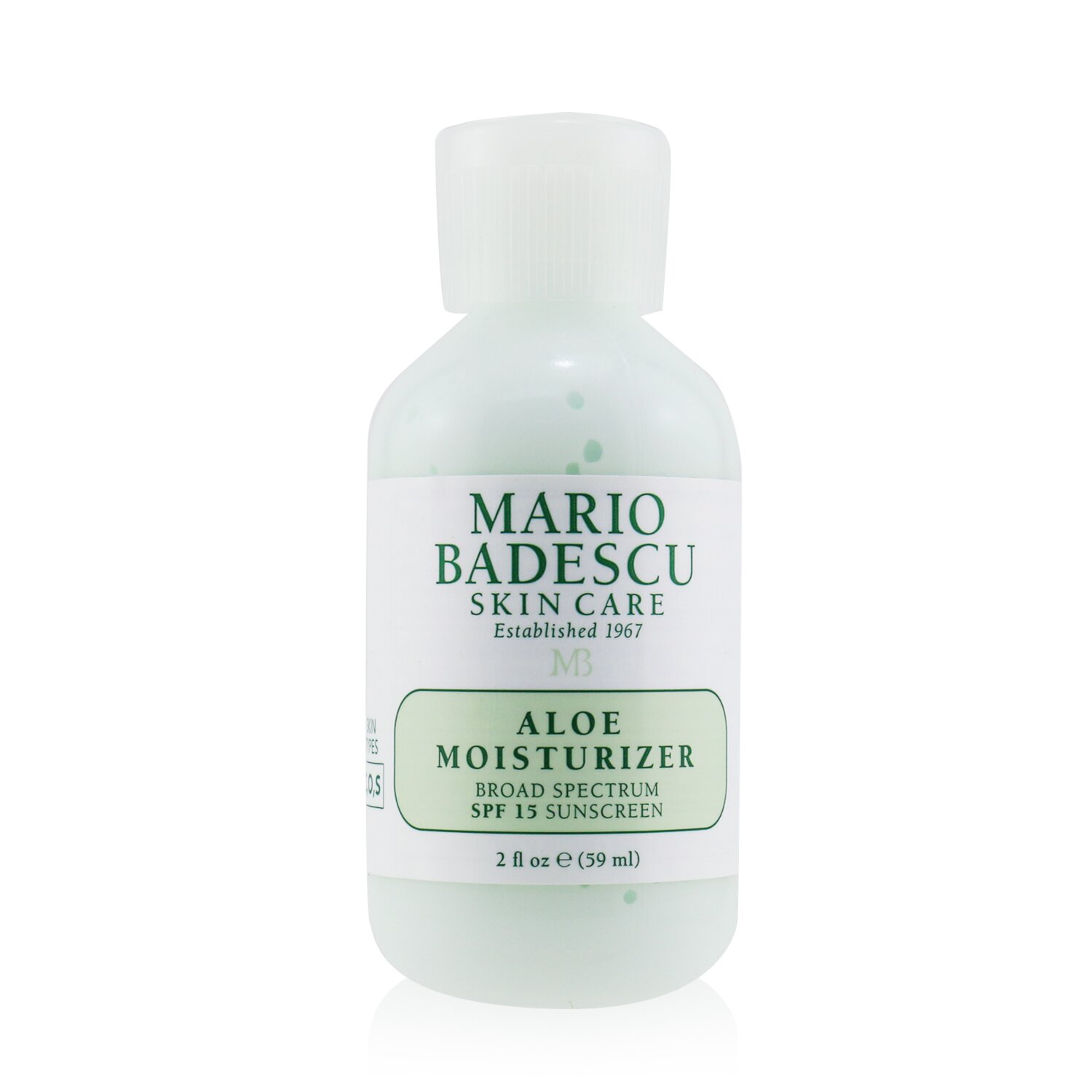 Mario Badescu Aloe Moisturizer SPF 15 - For Combination/ Oily/ Sensitive Skin Types (Exp. Date 10/2021) 59ml/2oz