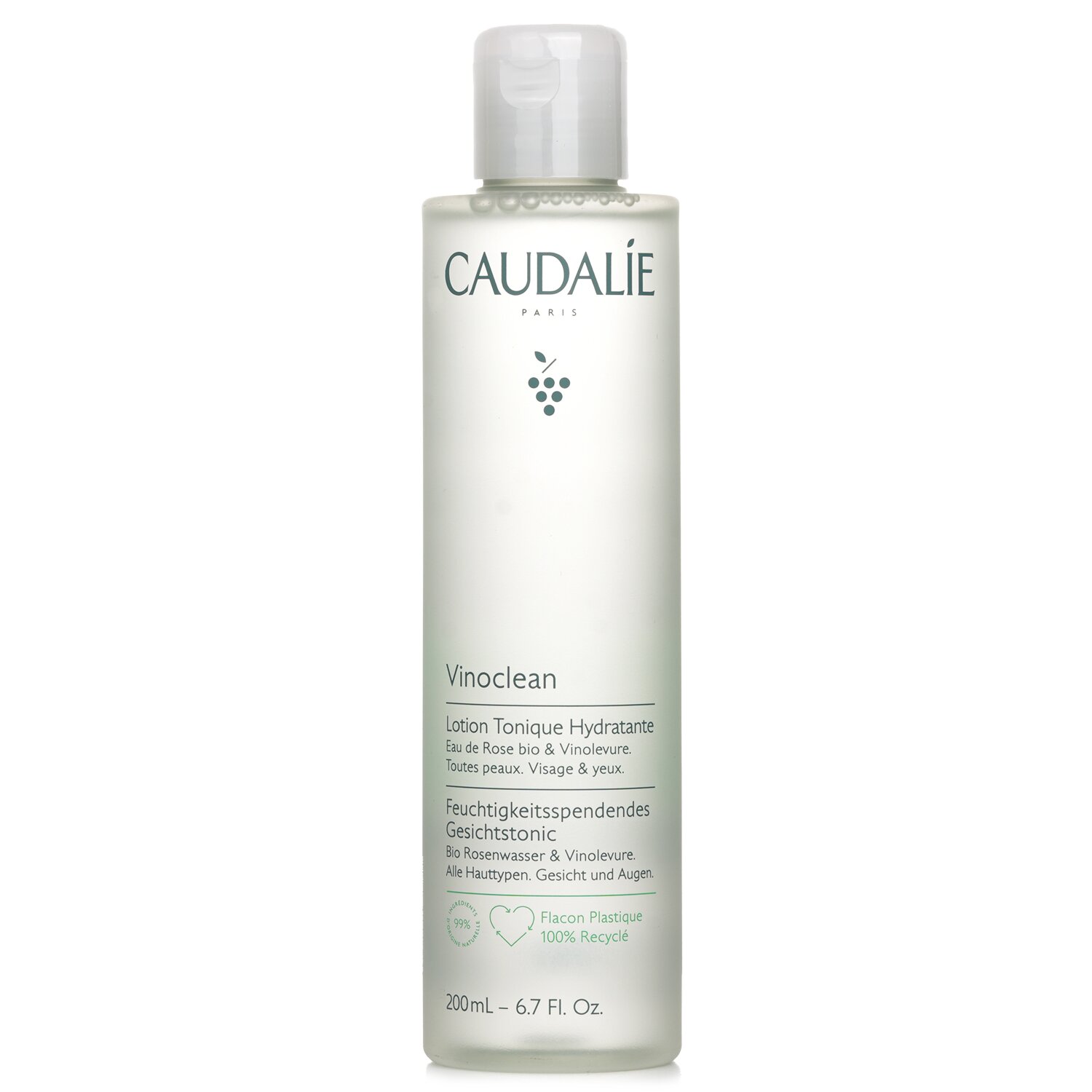Caudalie Vinoclean Moisturizing Toner טונר 200ml/6.7oz