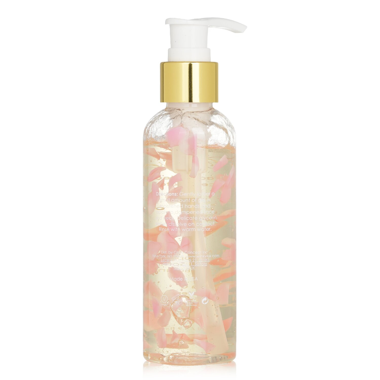 Winky Lux Petal Cleanser - Limpiador Facial Diario Suave Con Pétalos de Glicerina 145ml/4.9oz