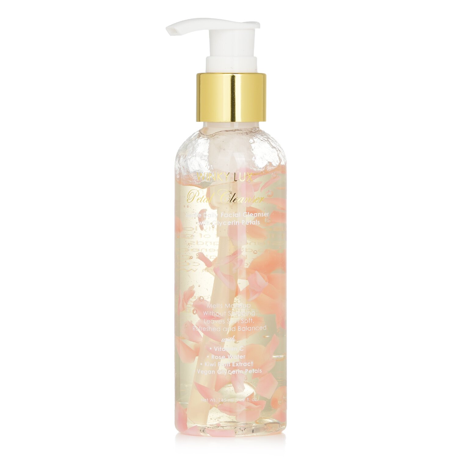 Winky Lux Petal Cleanser - Limpiador Facial Diario Suave Con Pétalos de Glicerina 145ml/4.9oz