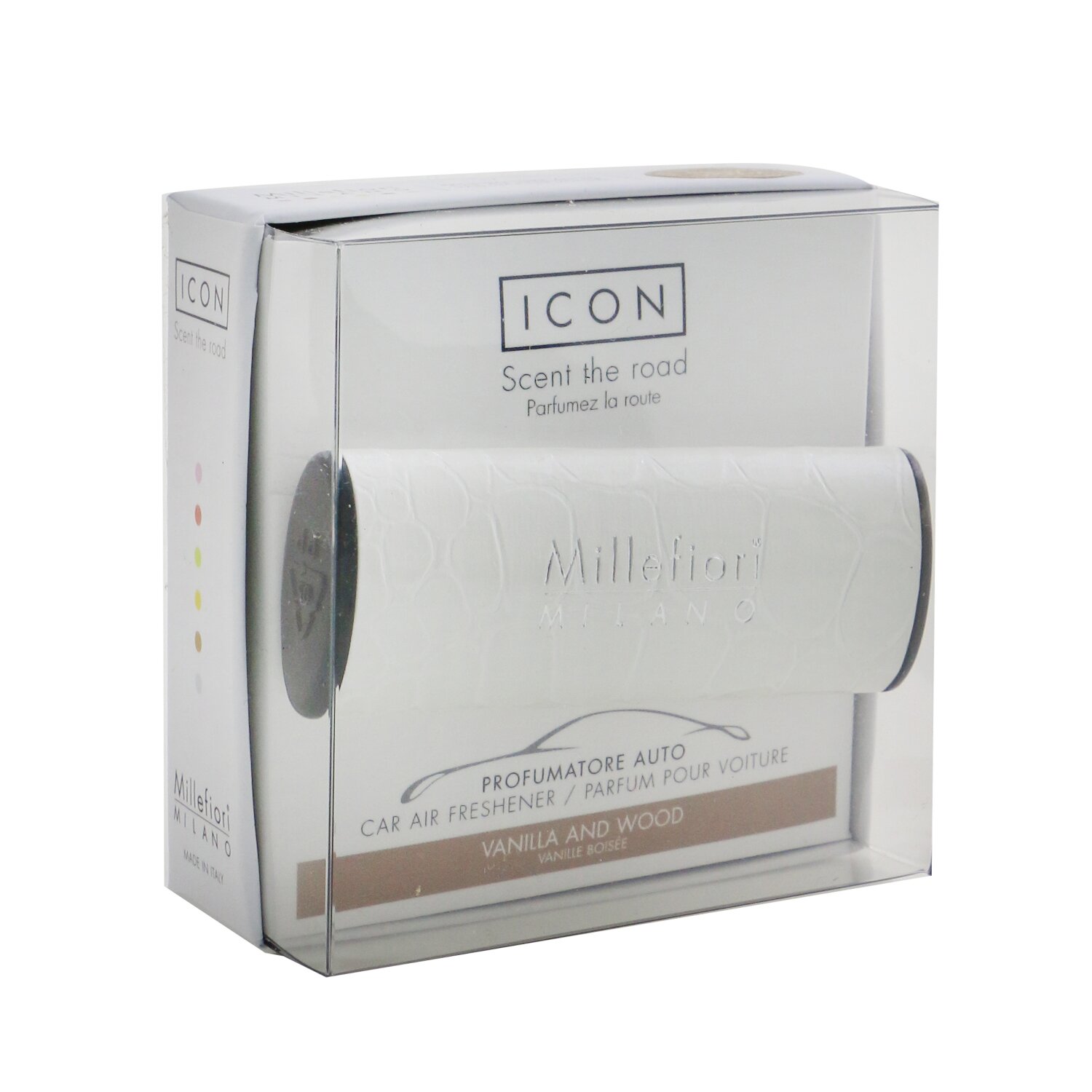 Millefiori Icon Urban Ambientador de Carro - Vanilla & Wood 1pc