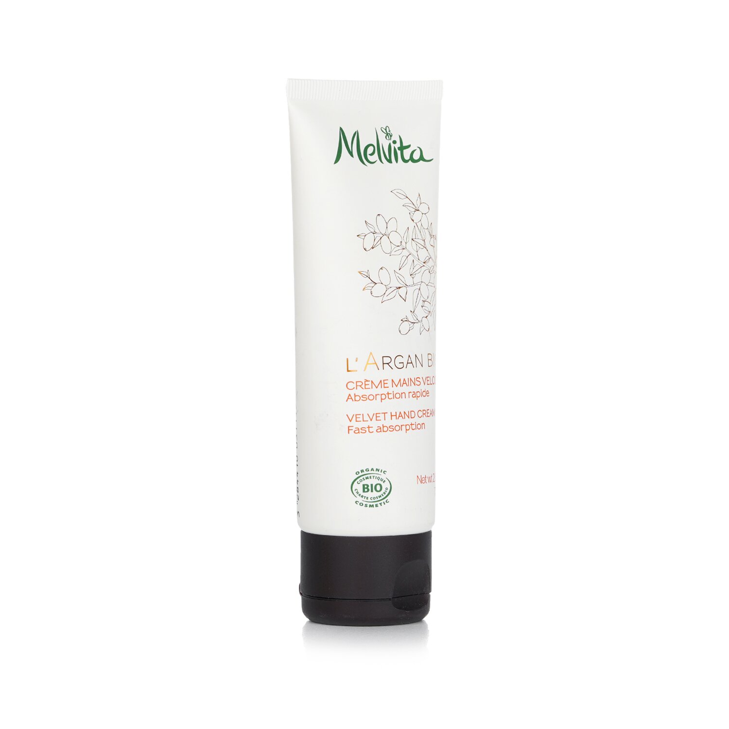 Melvita L'Argan Bio Velvet Hand Cream קרם ידיים 75ml/2.5oz
