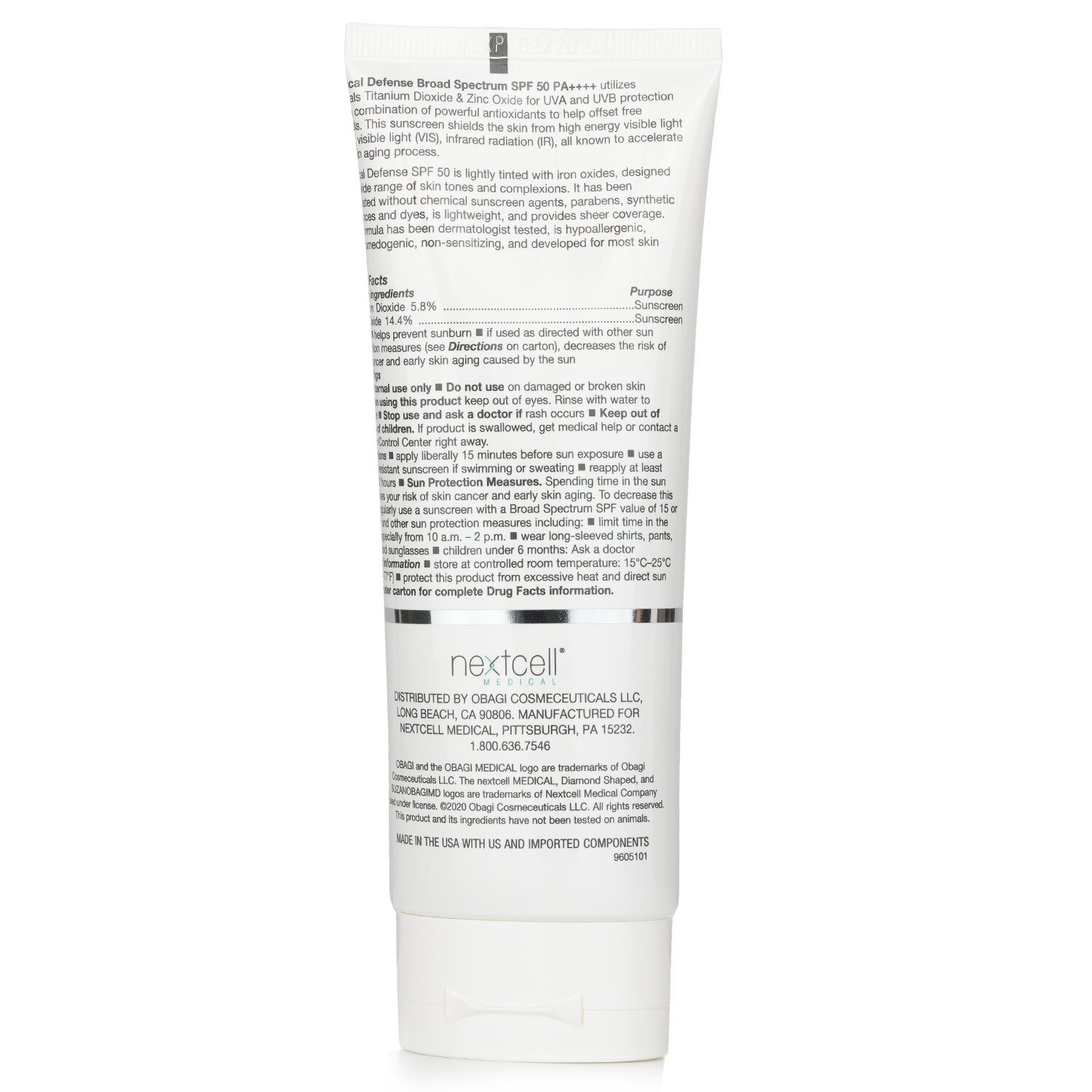 Obagi SUZANOBAGIMD Physical Defense Broad Spectrum Mineral Sunscreen SPF 50 PA+++ (Lightly Tinted, Lightweight, & Sheer) 96.3g/3.4oz