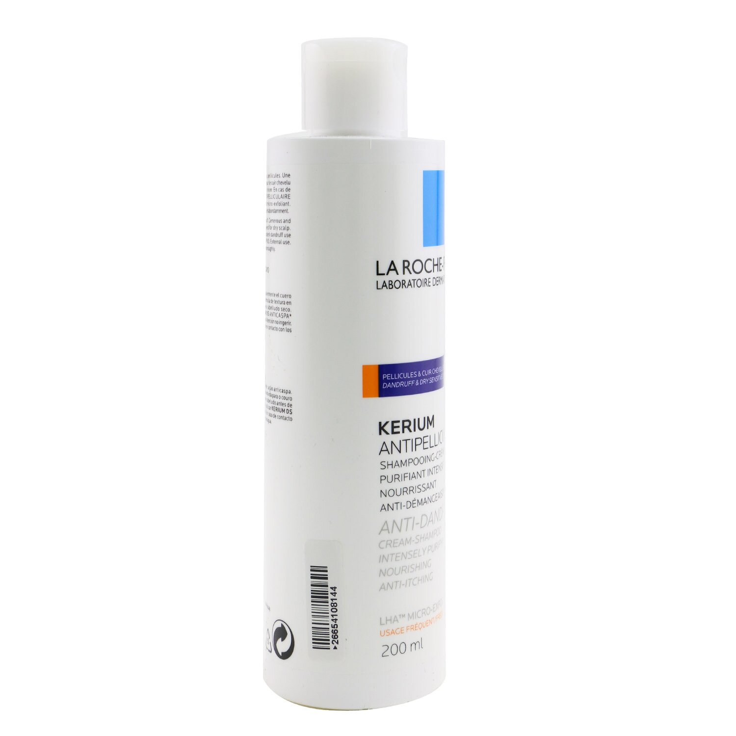 La Roche Posay Kerium Anti-Dandruff Cream Shampoo - For Dry Hair or Scalp (Unboxed) 200ml/6.7oz