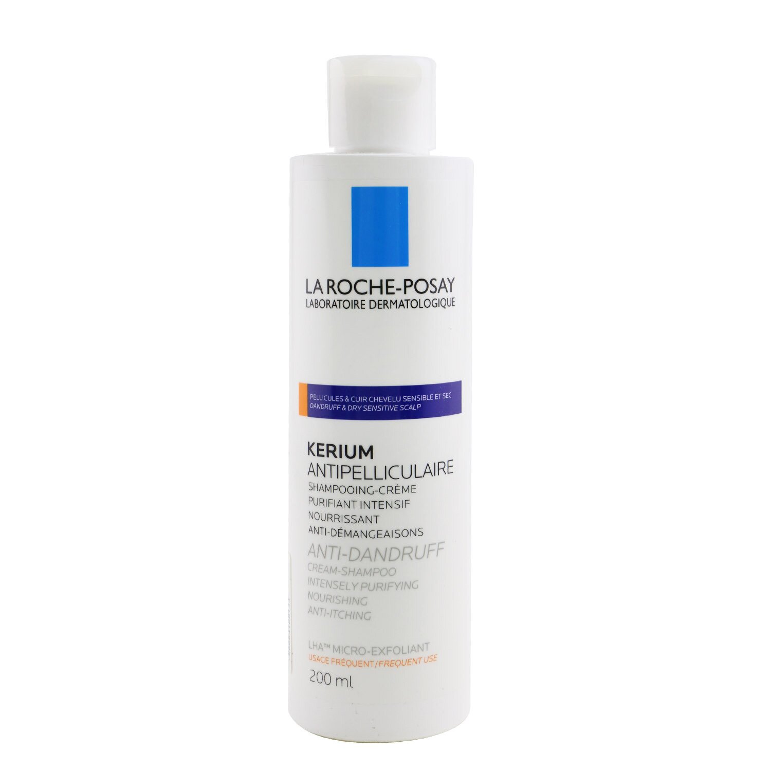 La Roche Posay Kerium Anti-Dandruff Cream Shampoo - For Dry Hair or Scalp (Unboxed) 200ml/6.7oz