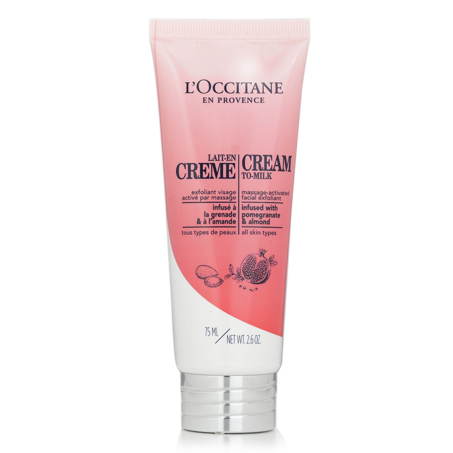 L'Occitane Cream To Milk Facial Exfoliant פילינג 75ml/2.5oz