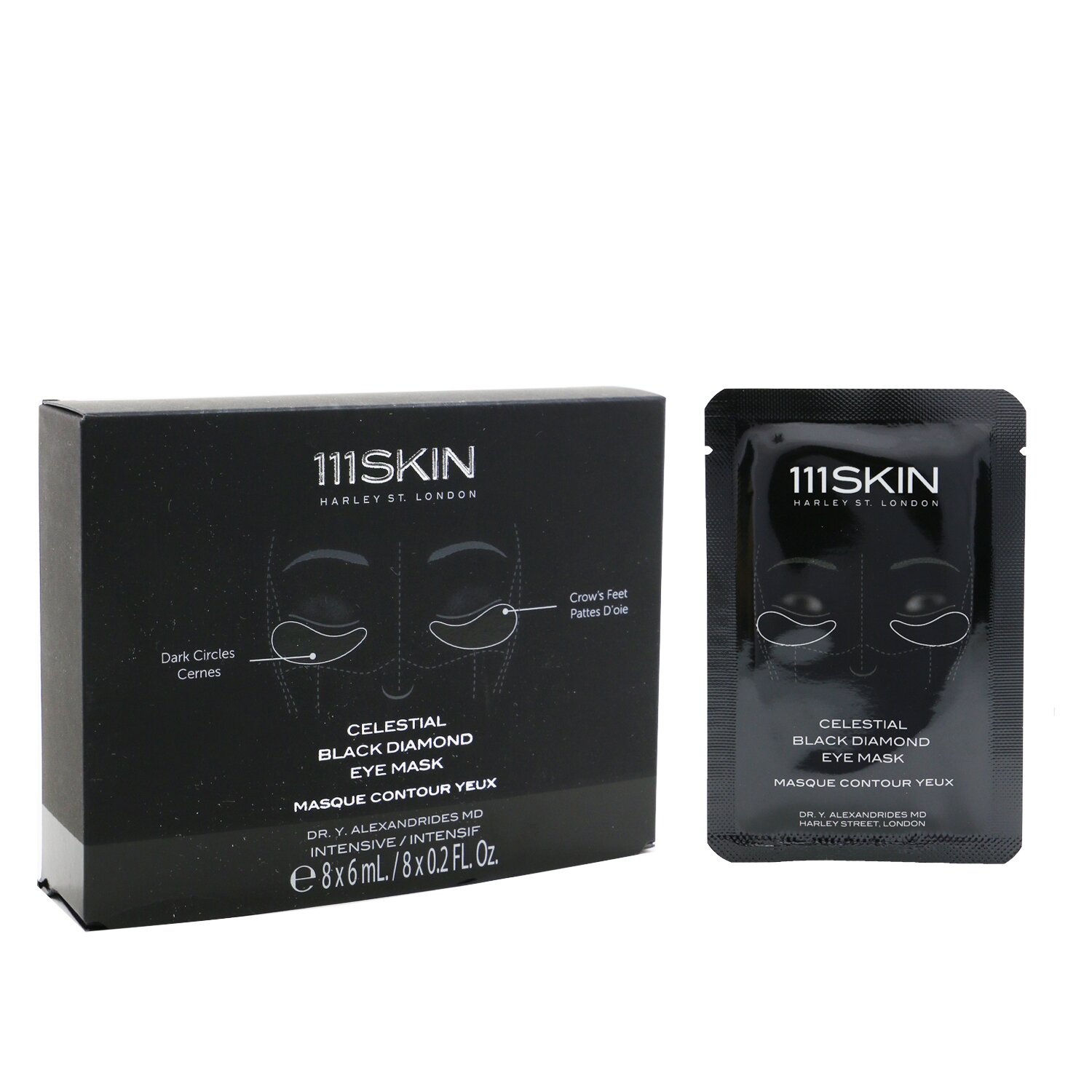 111skin Celestial Black Diamond Eye Mask 8x6ml/0.2oz