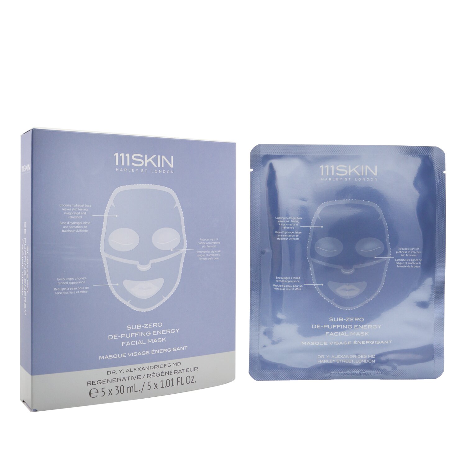 111skin Sub-Zero De-Puffing Energy Facial Mask 5x30ml/1.01oz