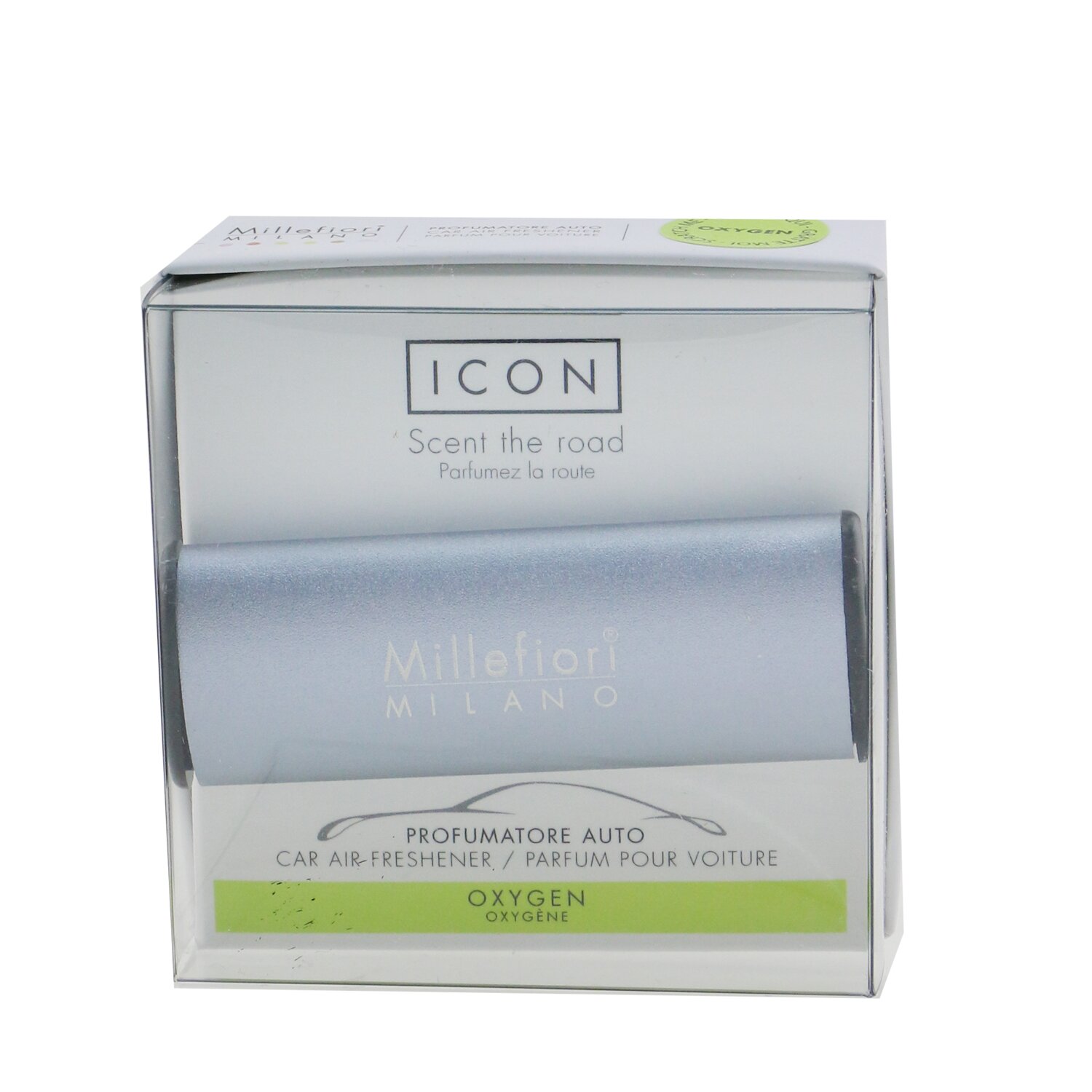 Millefiori Icon Metallo Car Air Freshener - Oxygen (Mat Case) 1pc