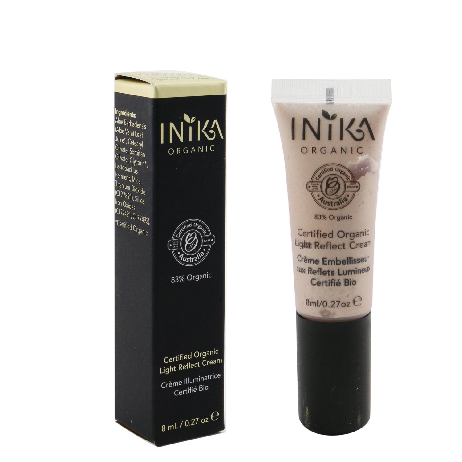 INIKA Organic Certified Organic Light Reflect Cream 8ml/0.27oz