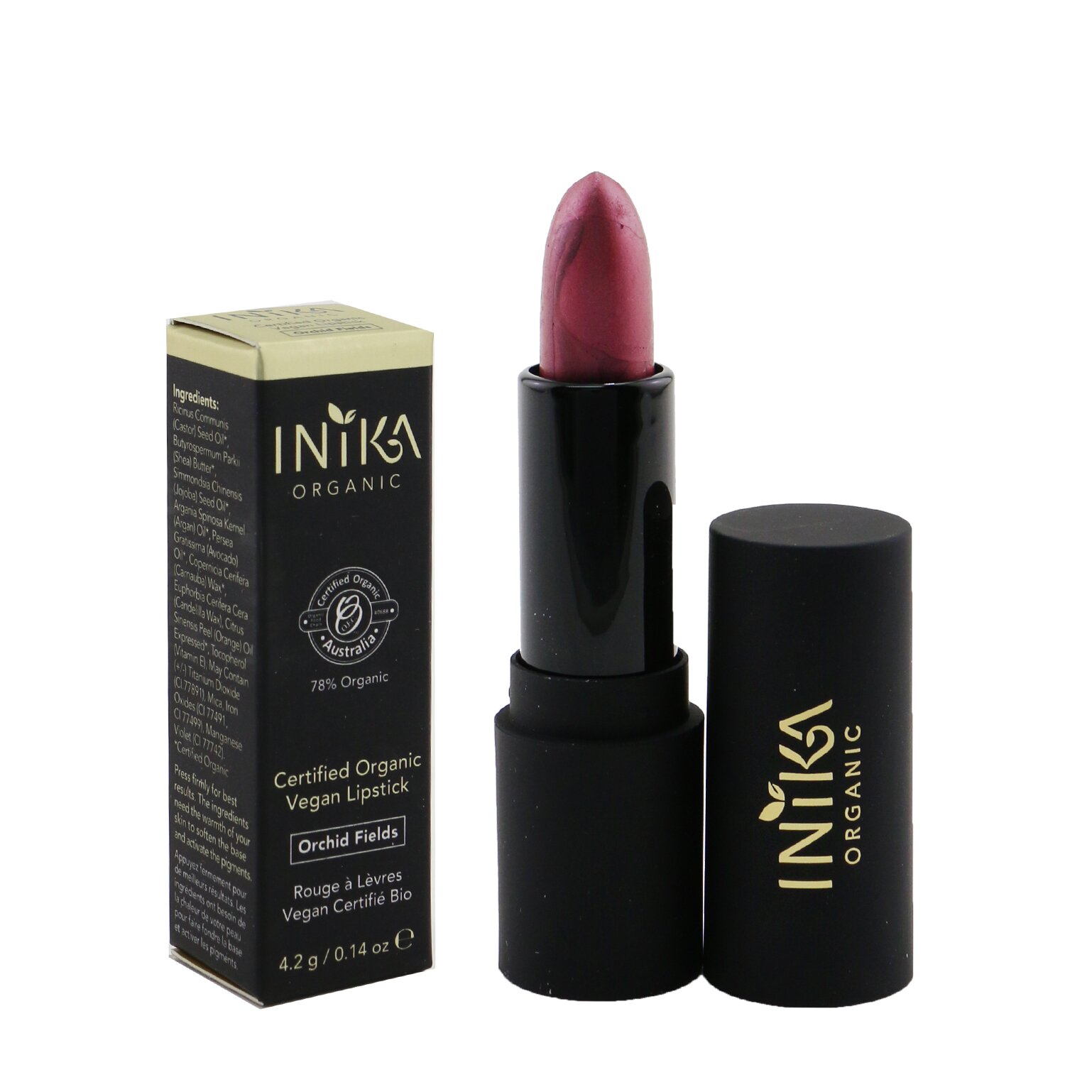 INIKA Organic Certified Organic Vegan Lipstick 4.2g/0.14oz