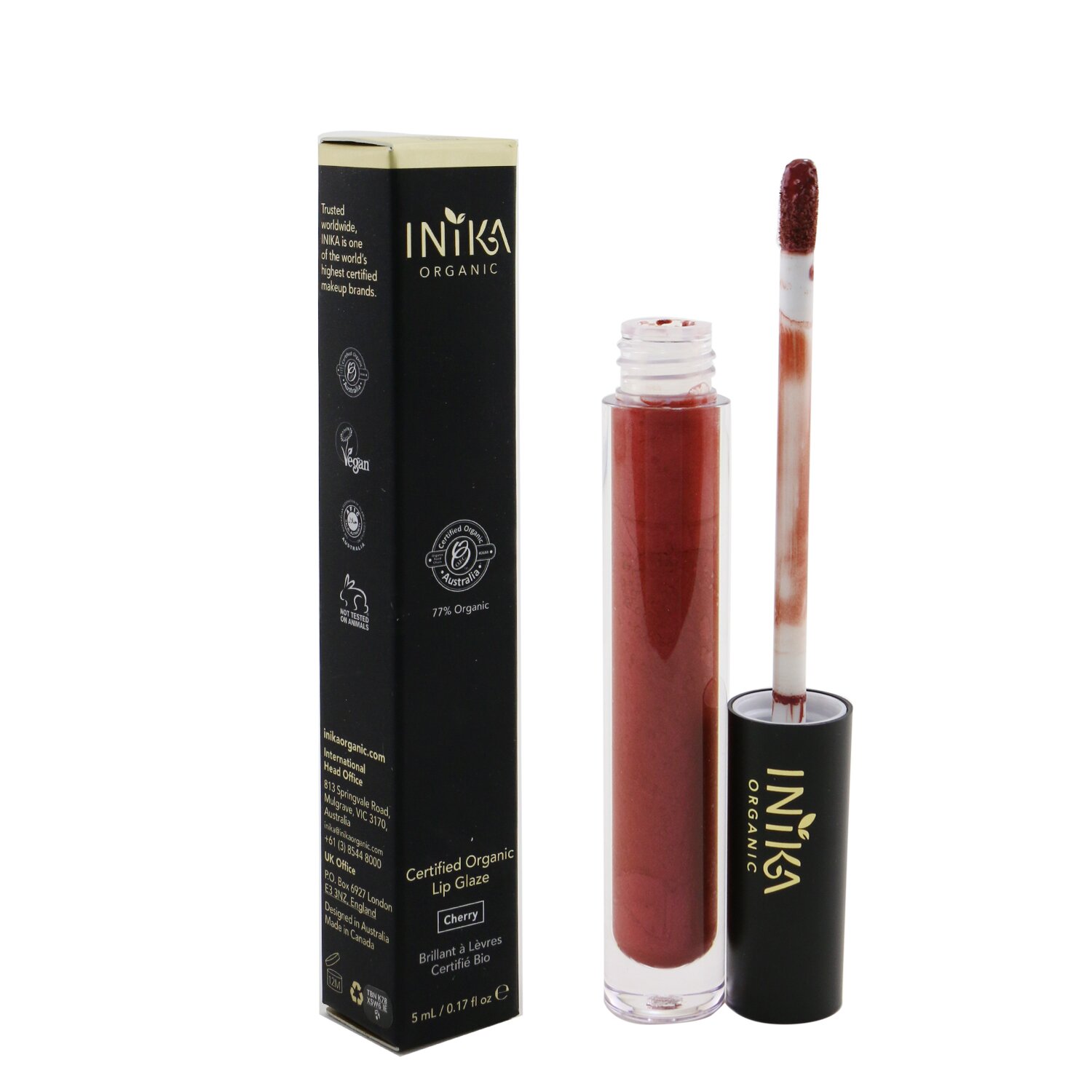 INIKA Organic Certified Organic Lip Glaze 5ml/0.17oz