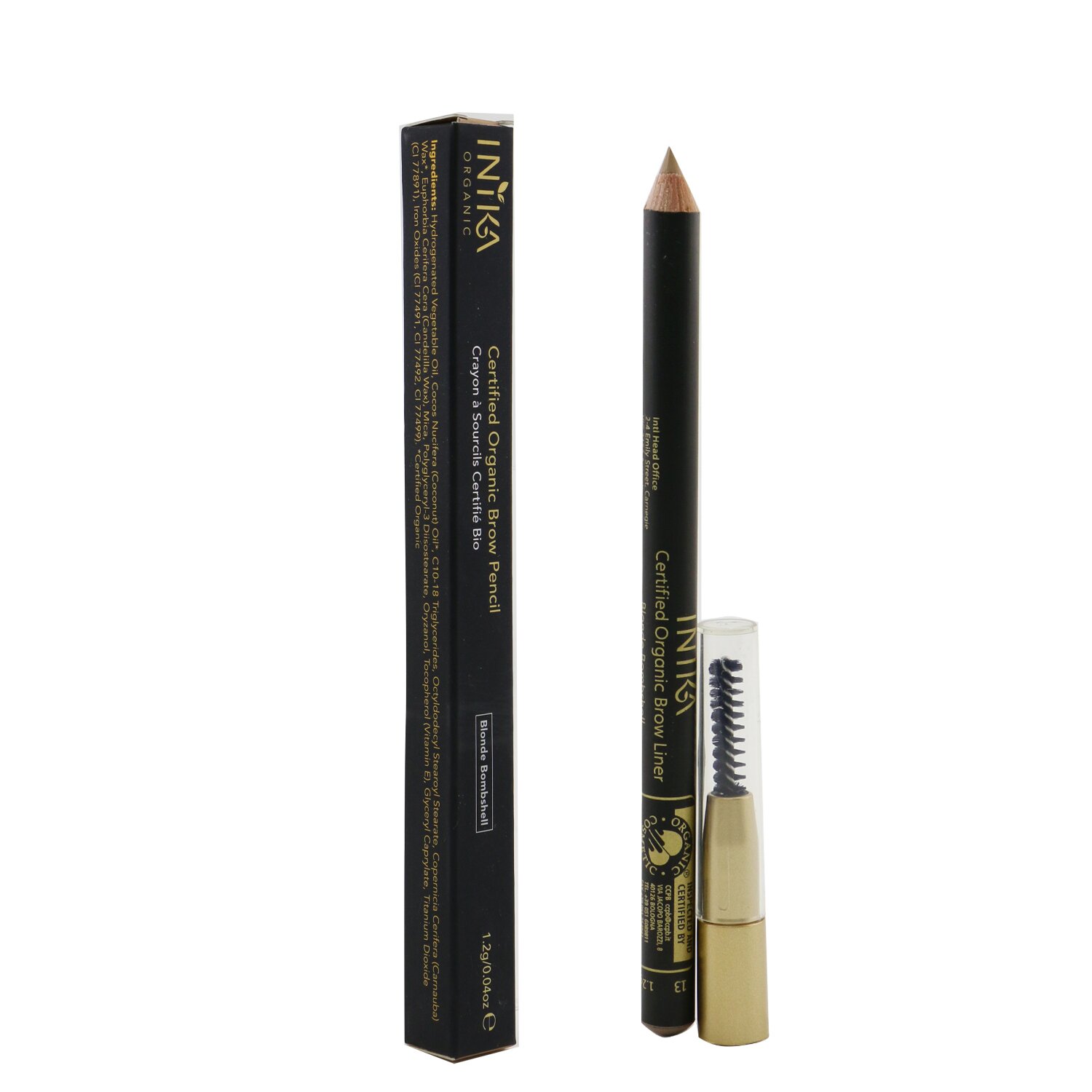 INIKA Organic Certified Organic Brow Pencil 1.2g/0.04oz