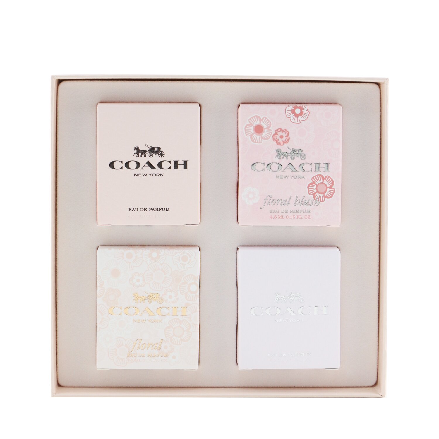Coach Miniatures Coffret: Coach EDP, Floral Blush EDP, Floral EDP, Coach EDT 4x4.5ml/0.15oz